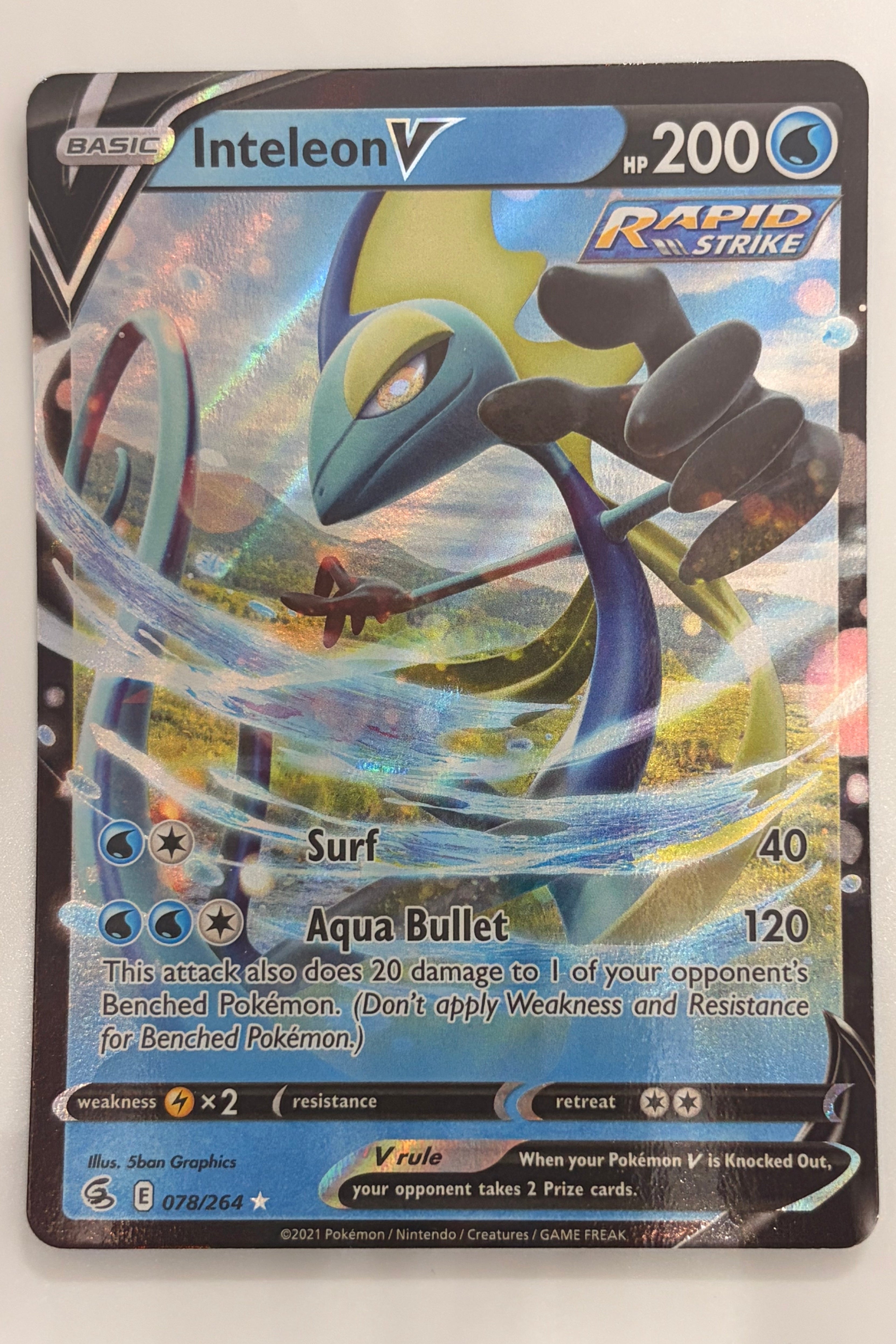 078/264 Inteleon V - Rare Holo V