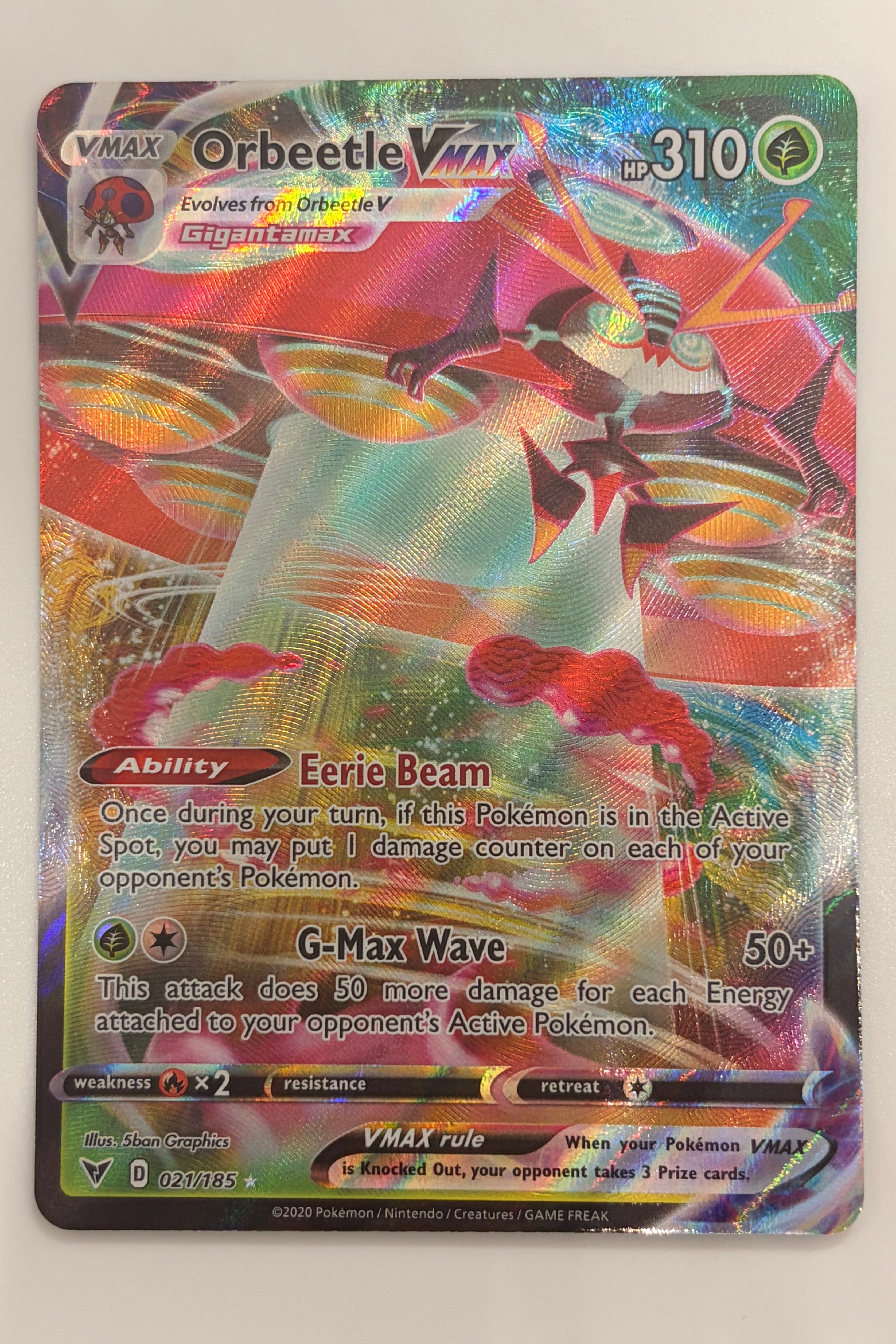 021/185 Orbeetle VMAX - Rare Holo VMAX