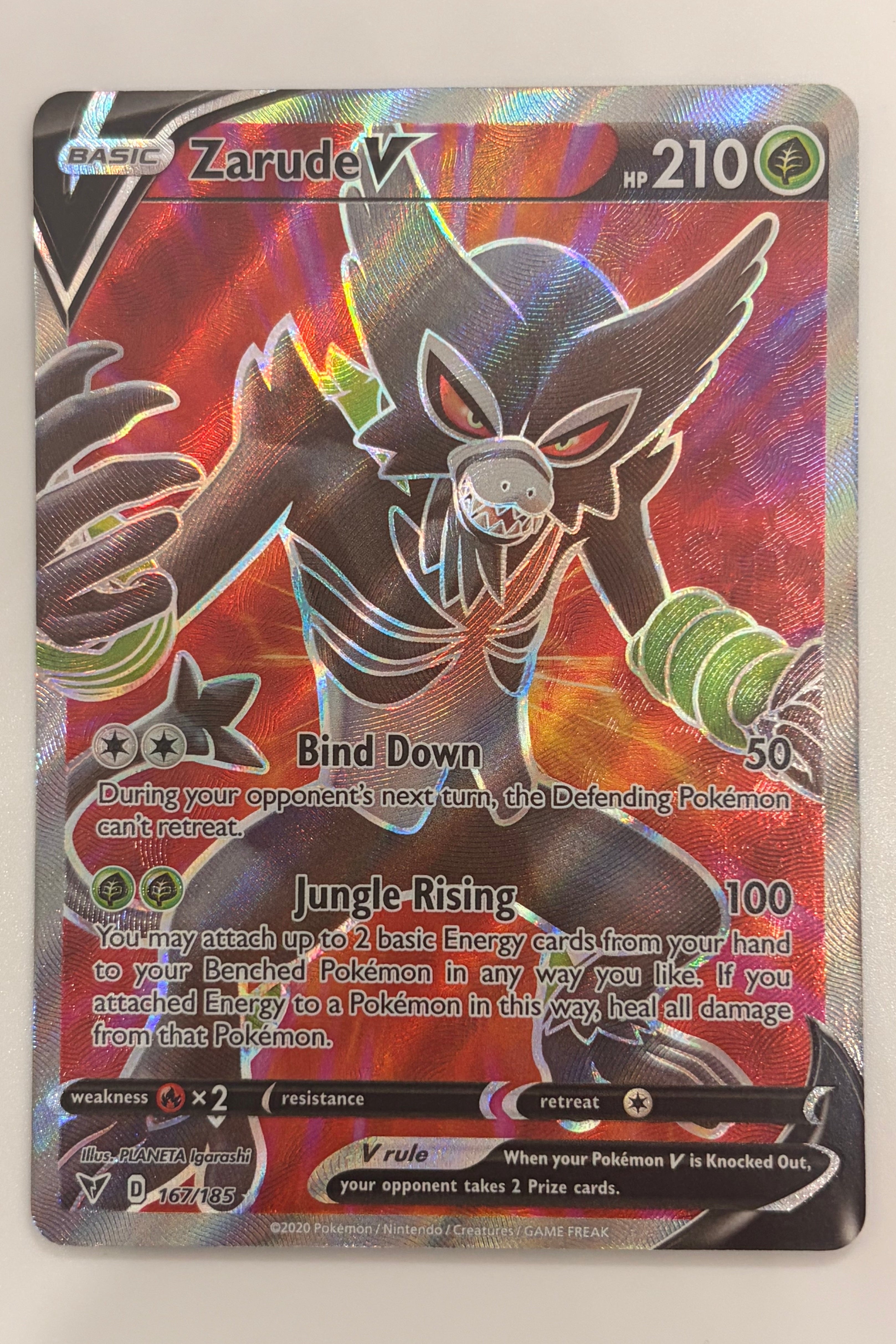 167/185 Zarude V - Rare Ultra