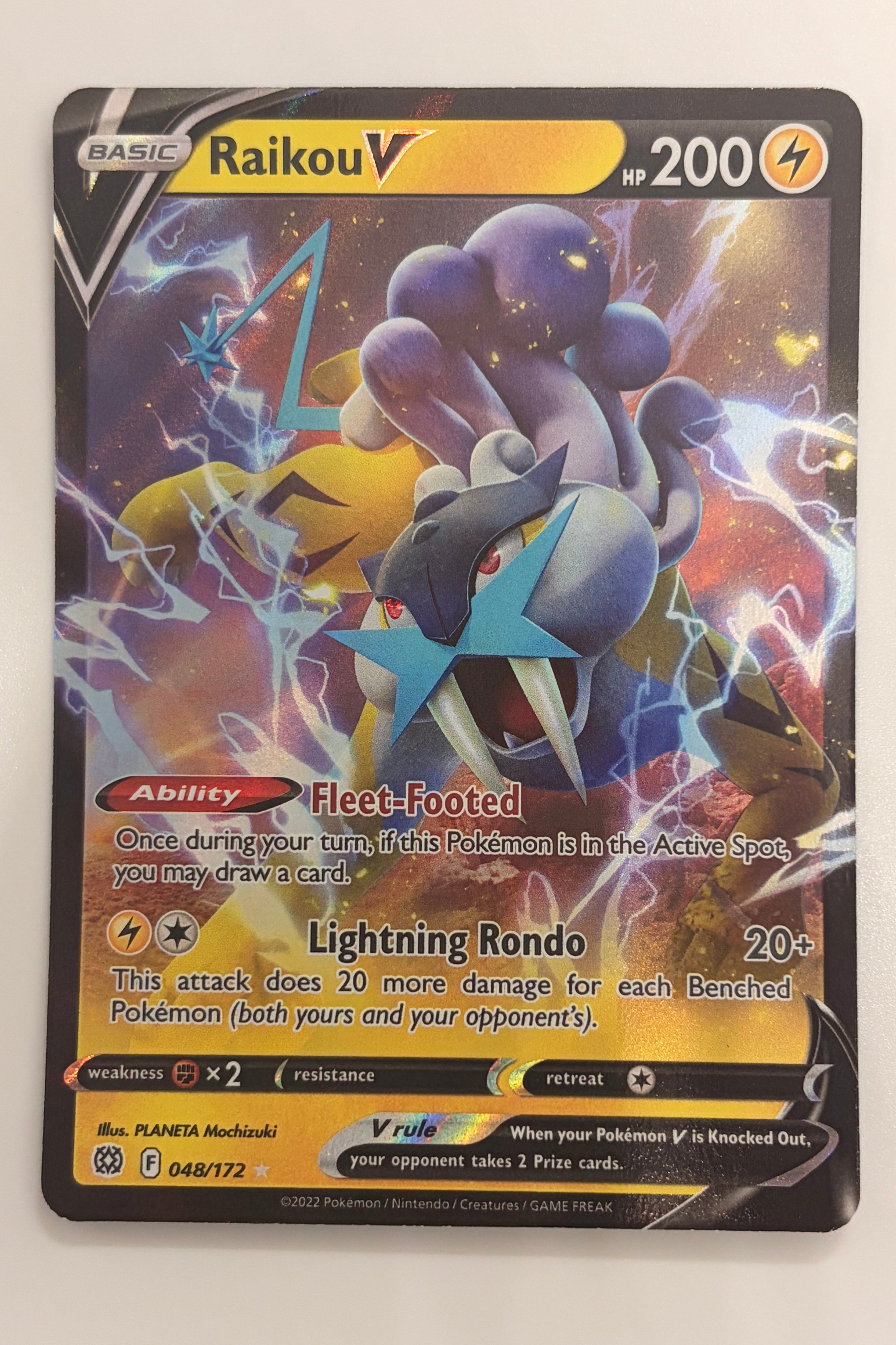 048/172 Raikou V - Rare Holo V