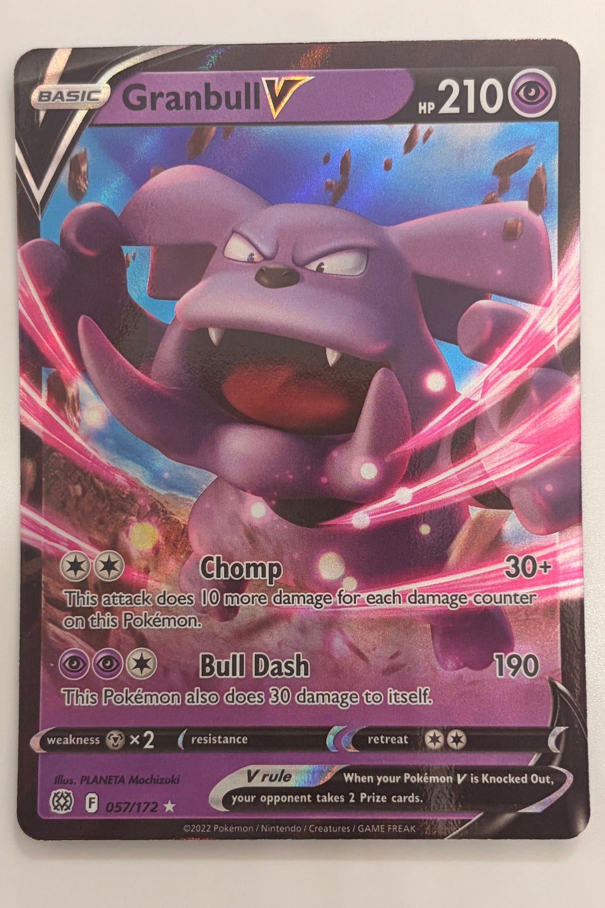 057/172 Granbull V - Rare Holo V