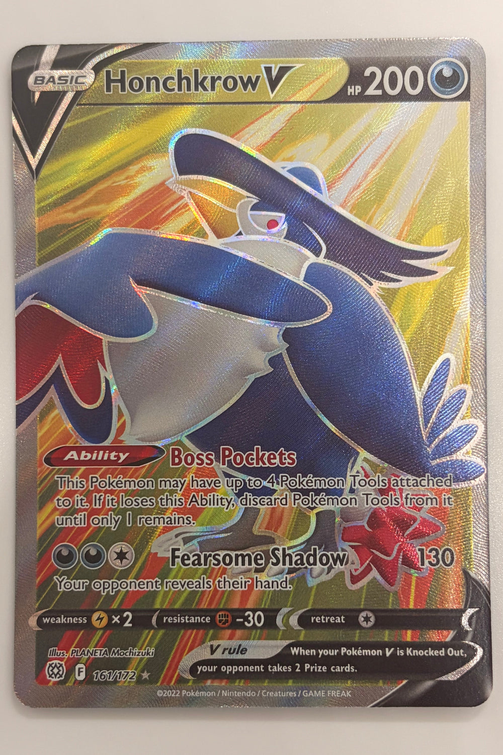 161/172 Honchkrow V - Rare Ultra