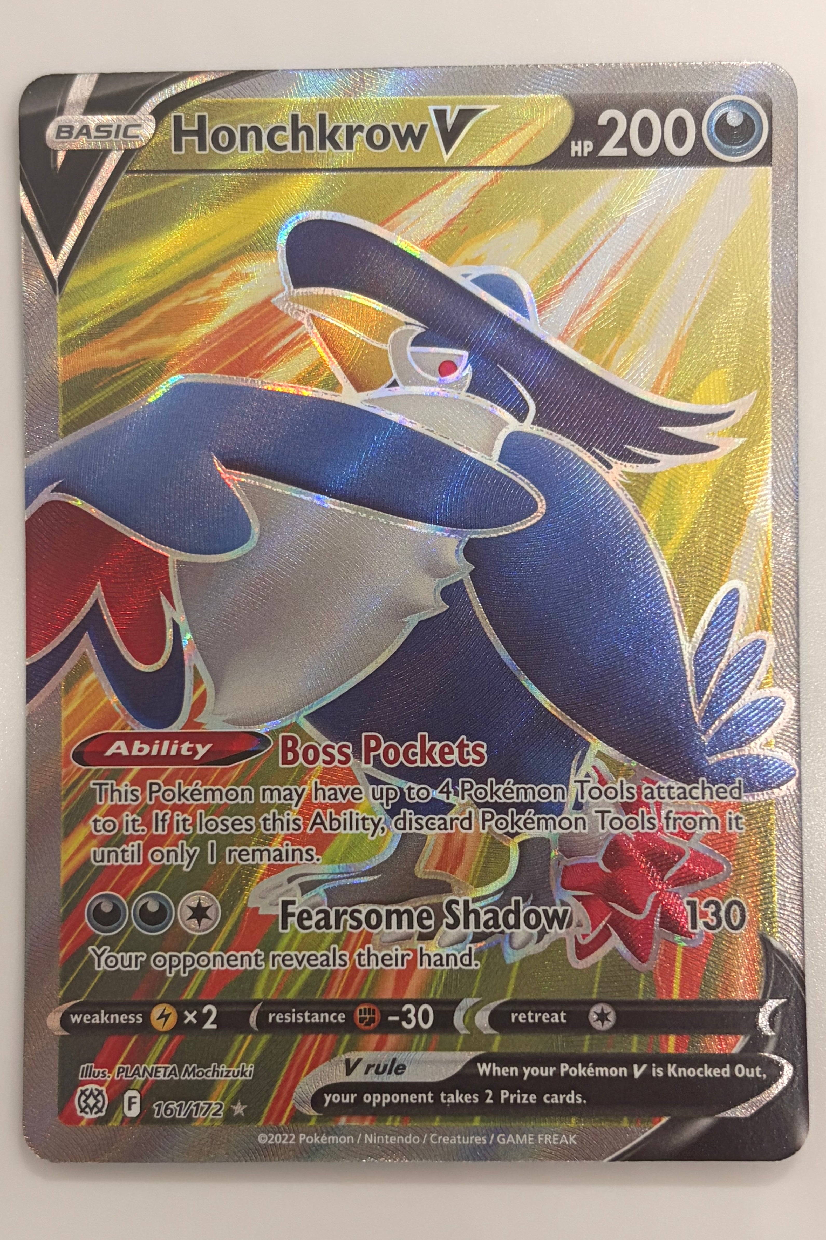 161/172 Honchkrow V - Rare Ultra