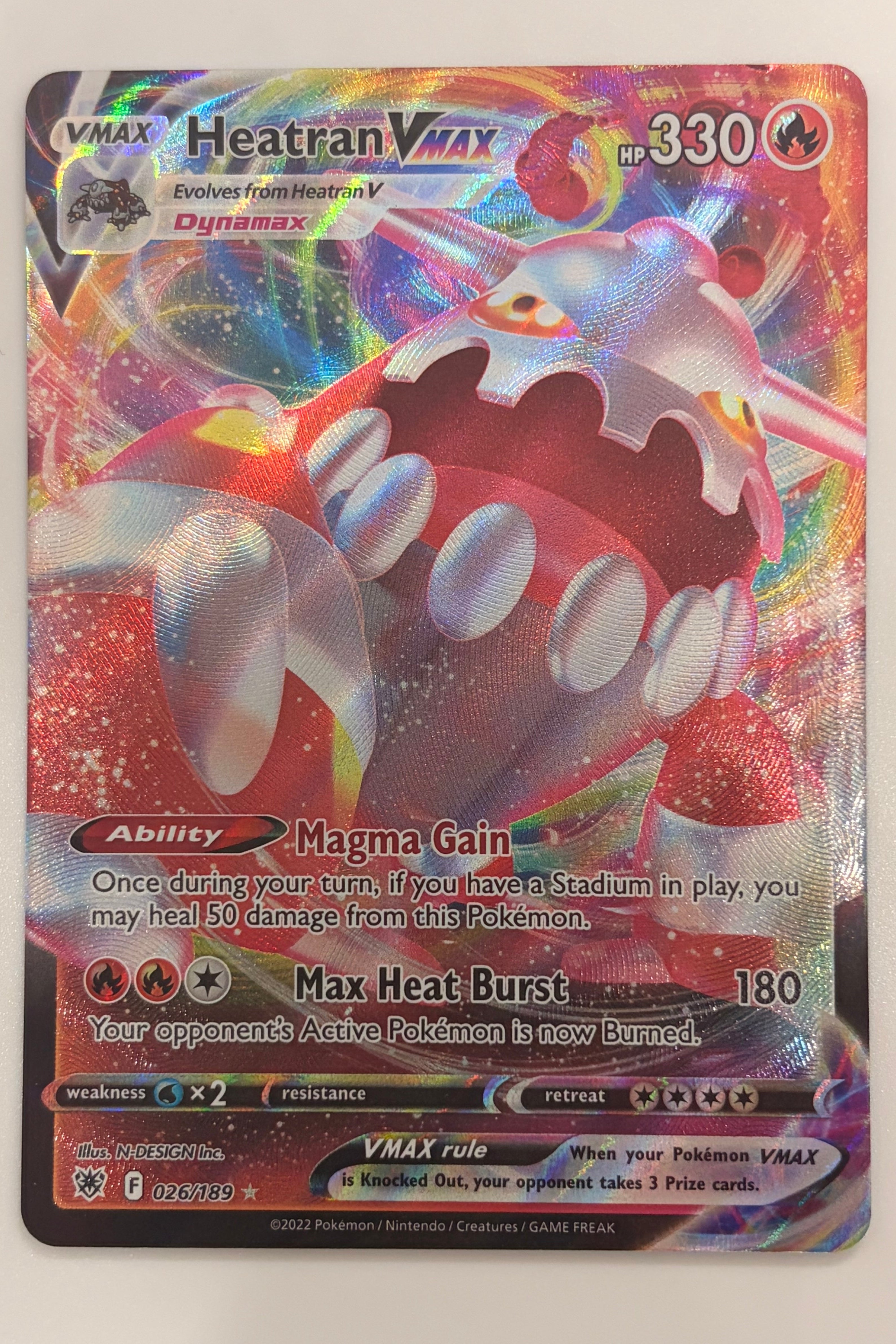 026/189 Heatran VMAX - Rare Holo VMAX