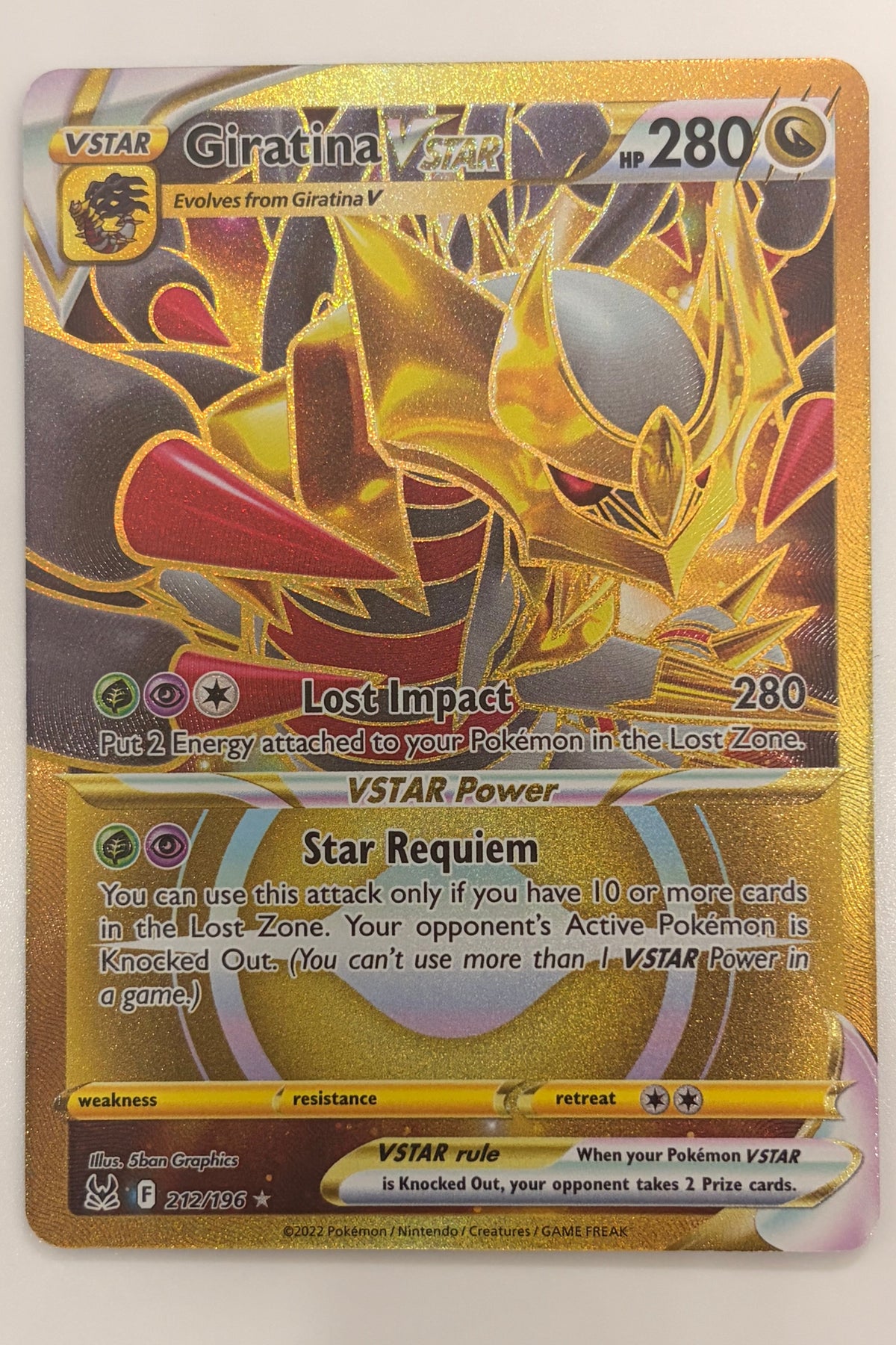 212/196 Giratina VSTAR - Rare Secret