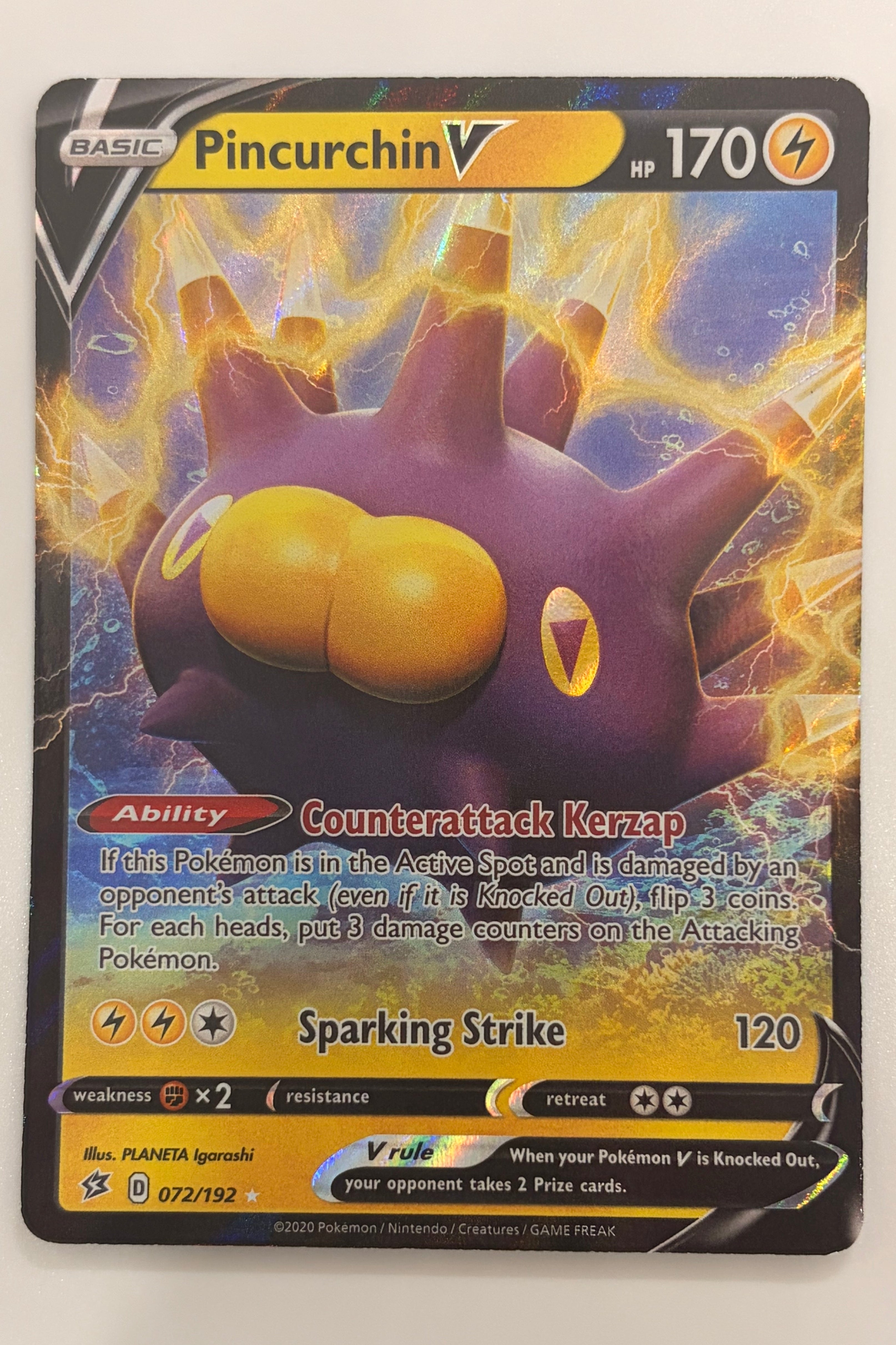072 / 192 Pincurchin V - Ultra Rare