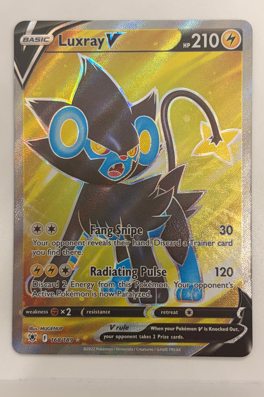 168/189 Luxray V - Rare Ultra