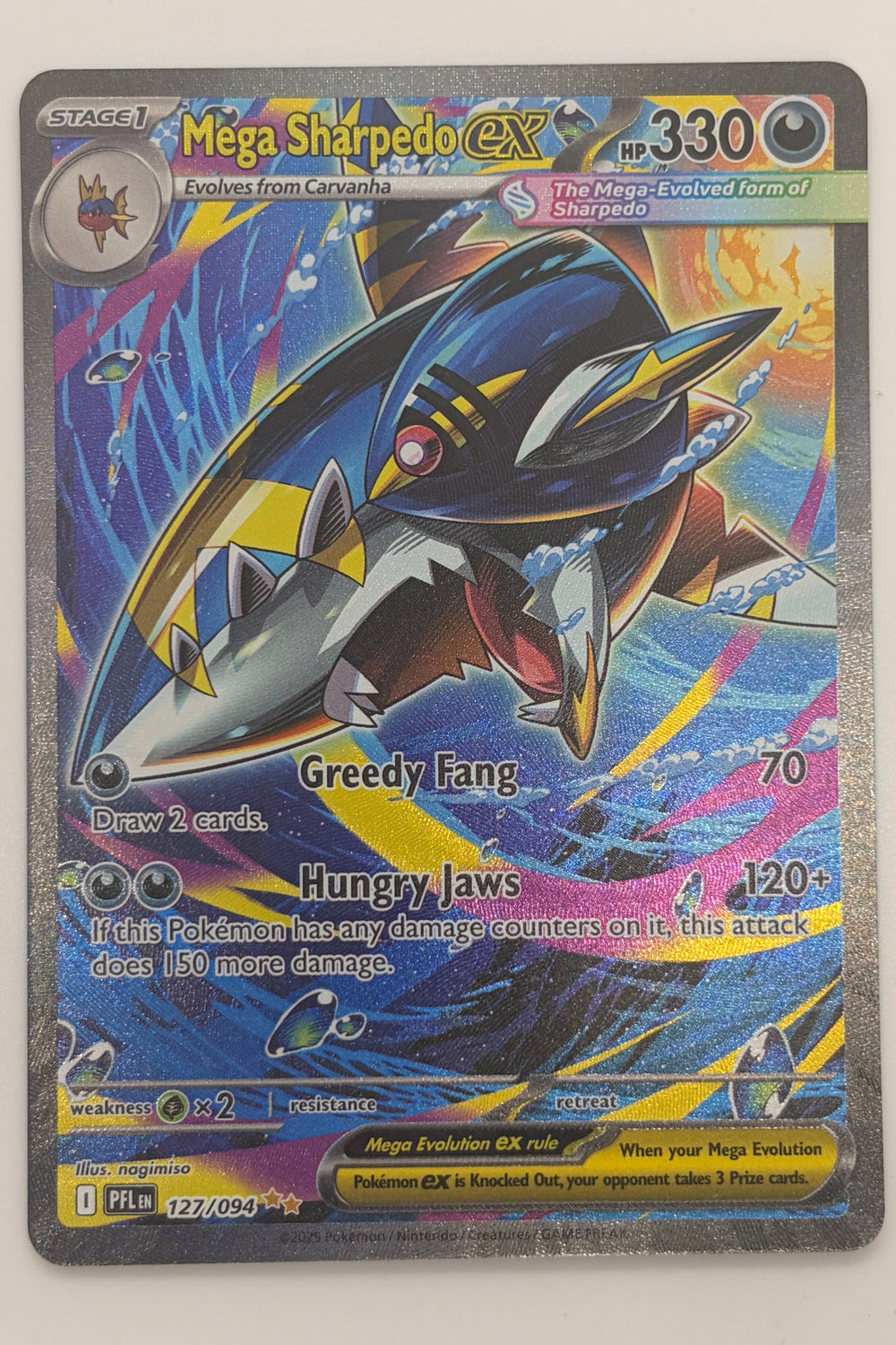127/094 Mega Sharpedo ex - Special Illustration Rare