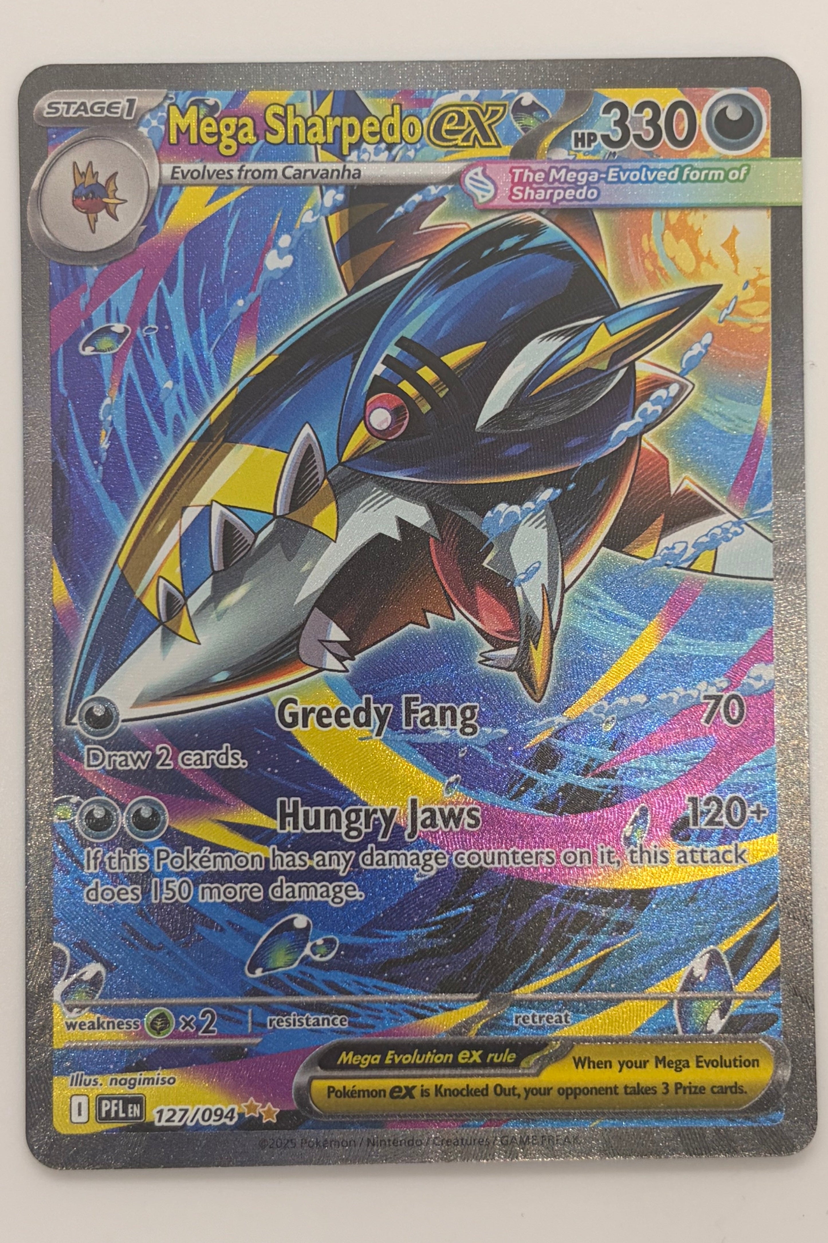 127/094 Mega Sharpedo ex - Special Illustration Rare