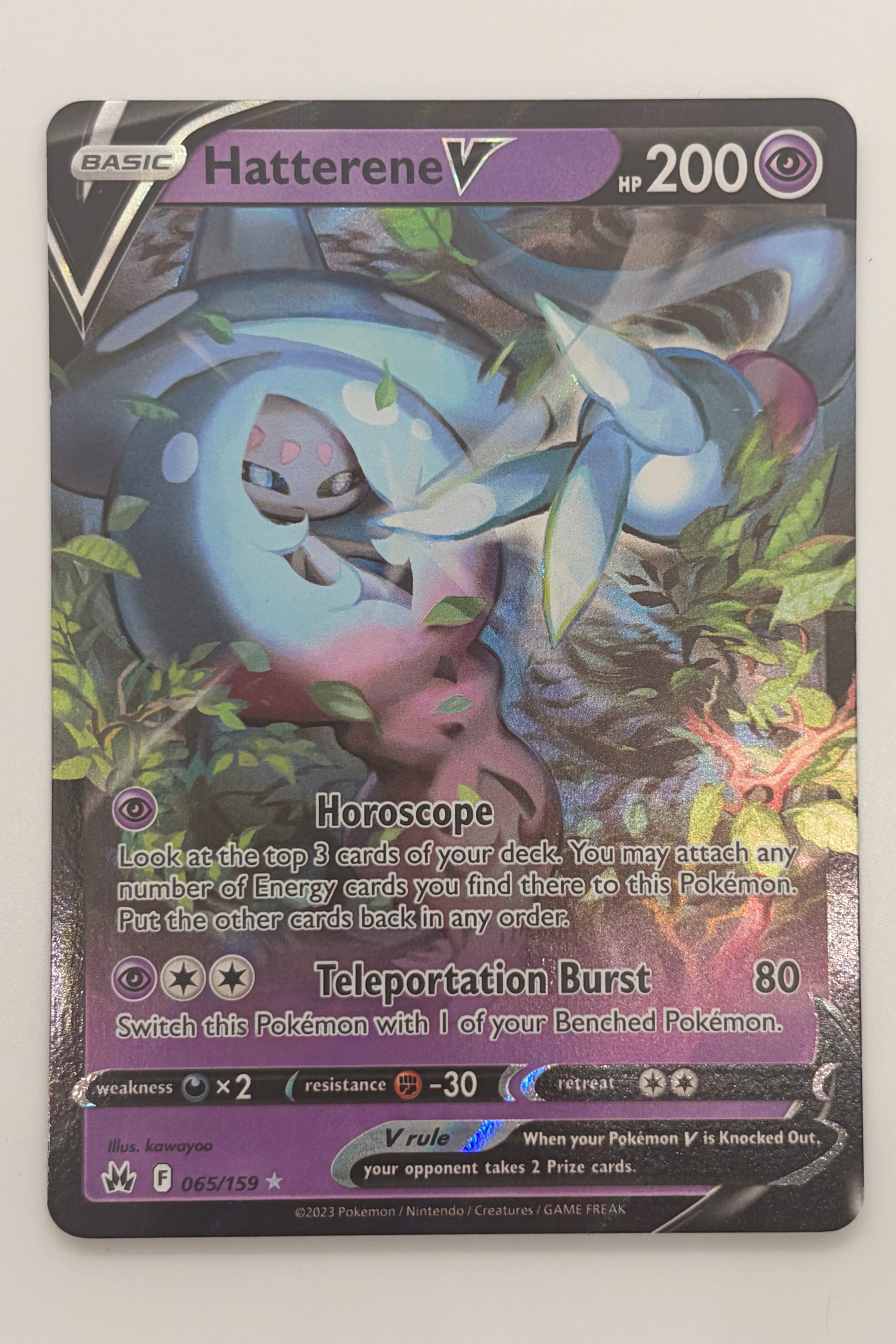 065/159 Hatterene V - Holo Rare V