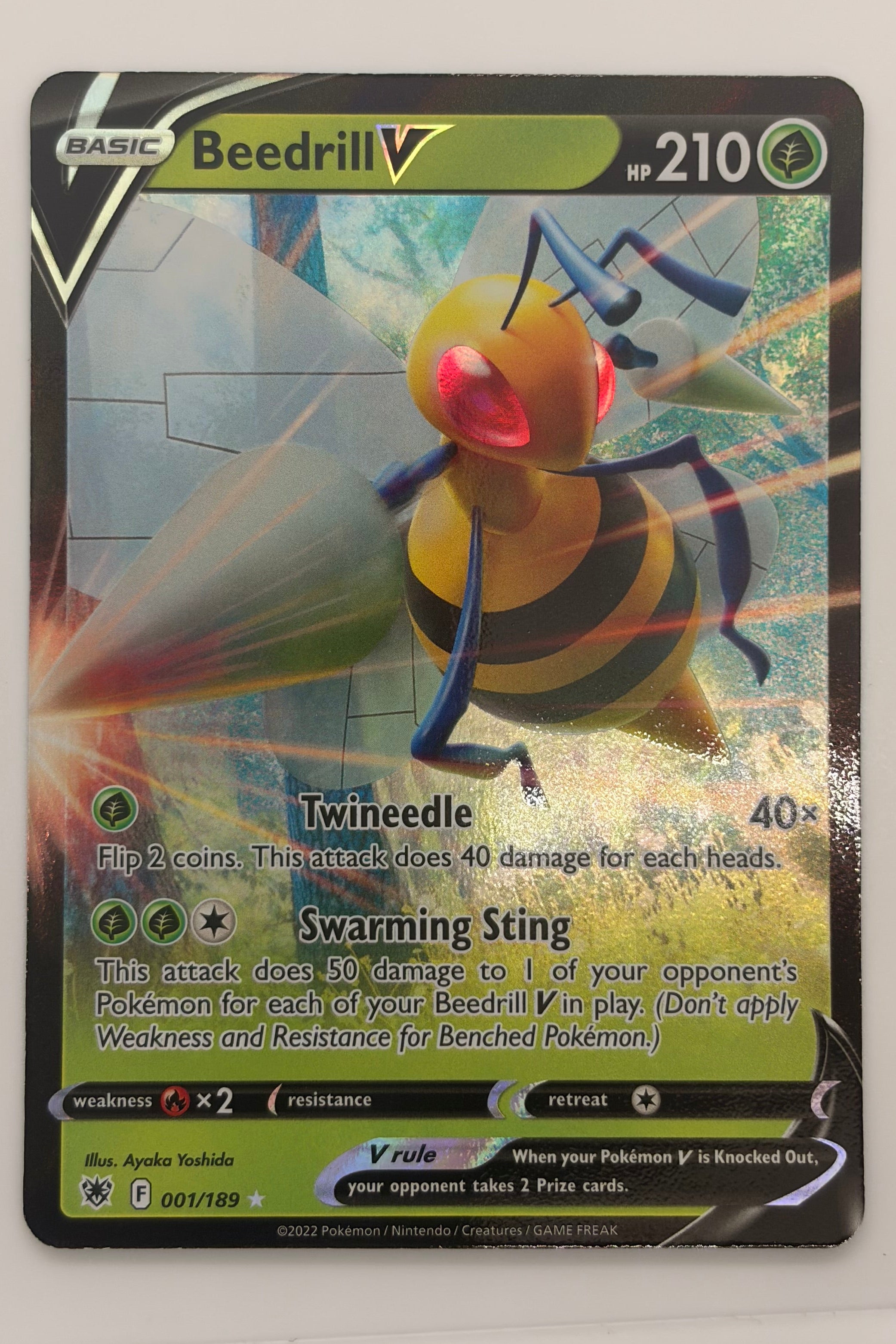001/189 Beedrill V - Rare Holo V