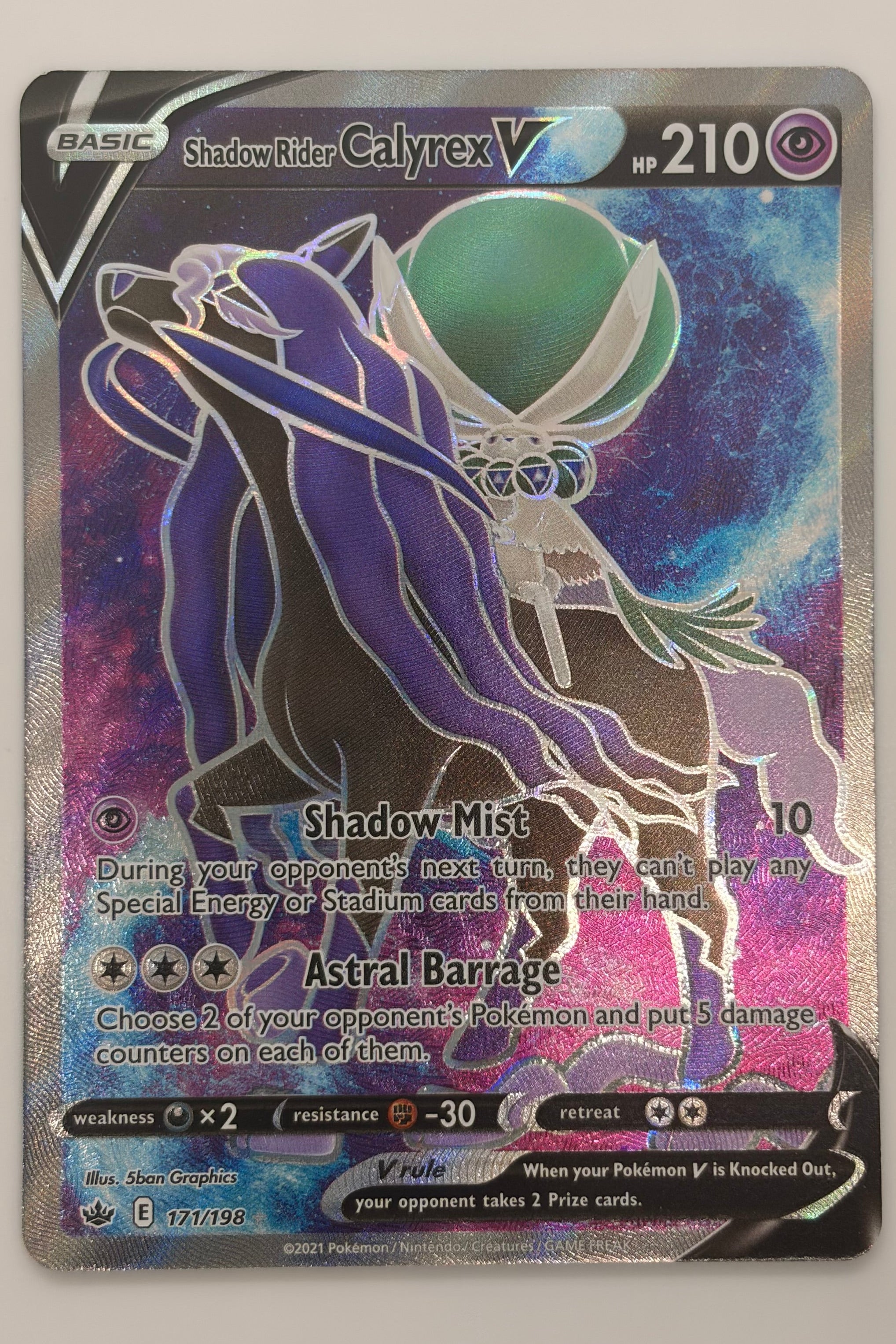 171/198 Shadow Rider Calyrex V - Rare Ultra
