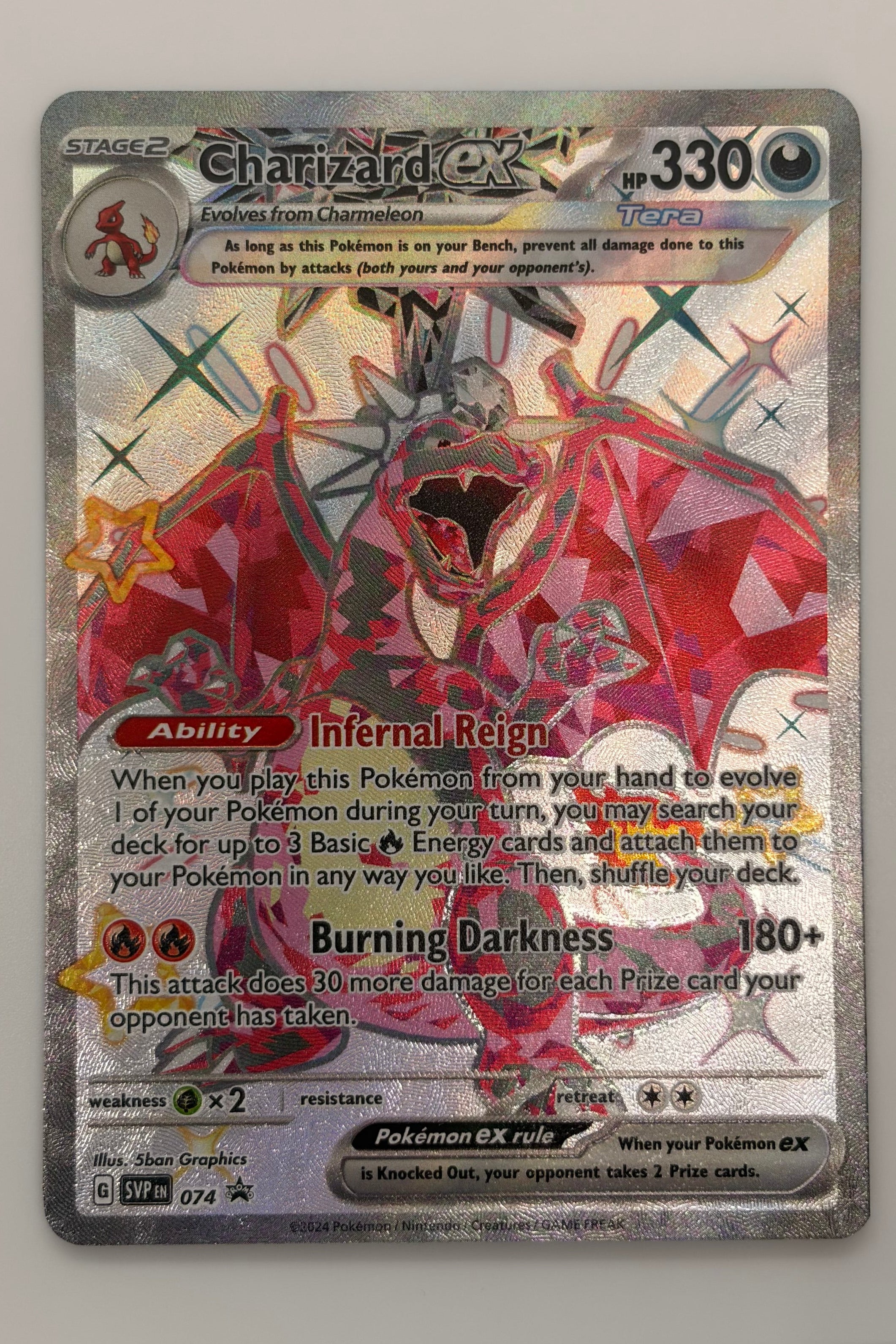 Shiny Charizard EX SVP 074 -  Black Star Promo NM
