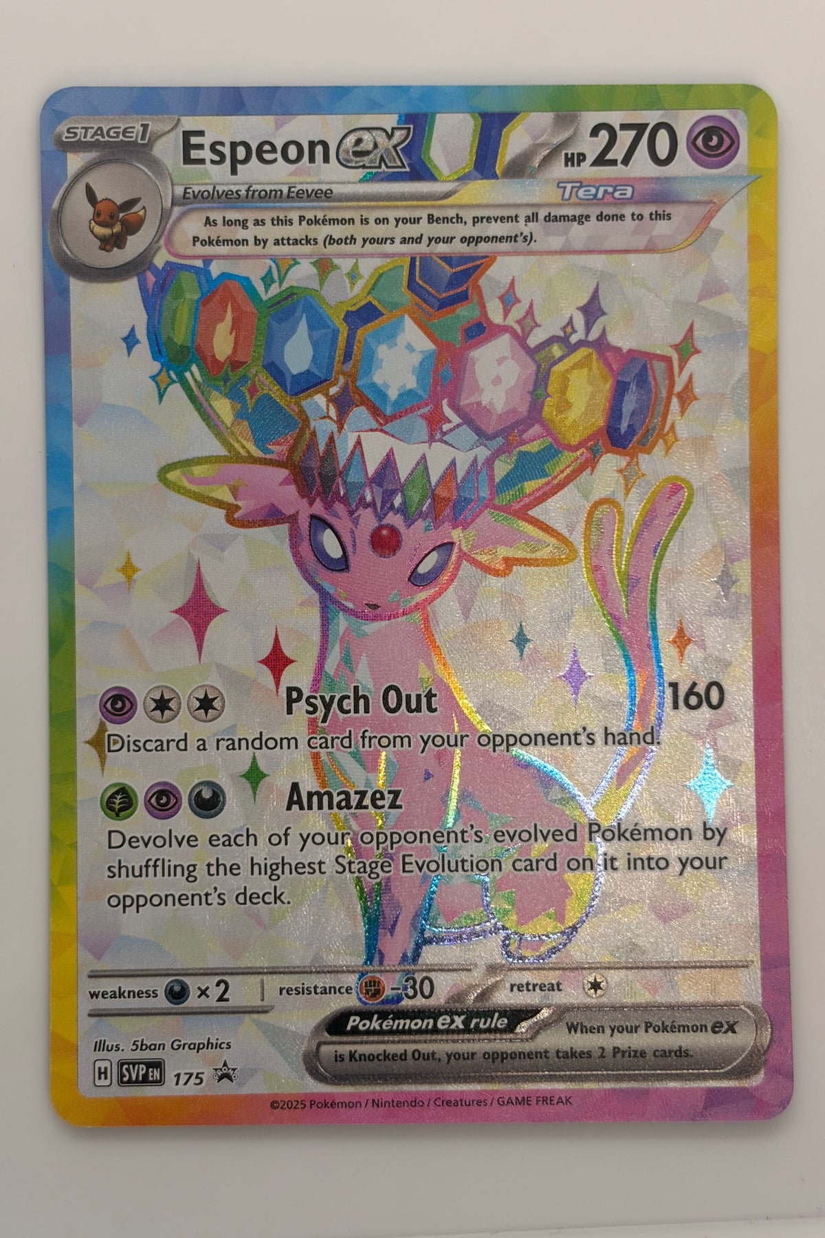 Espeon & Umbreon EX SVP 175 & 176 -  Black Star Promo NM