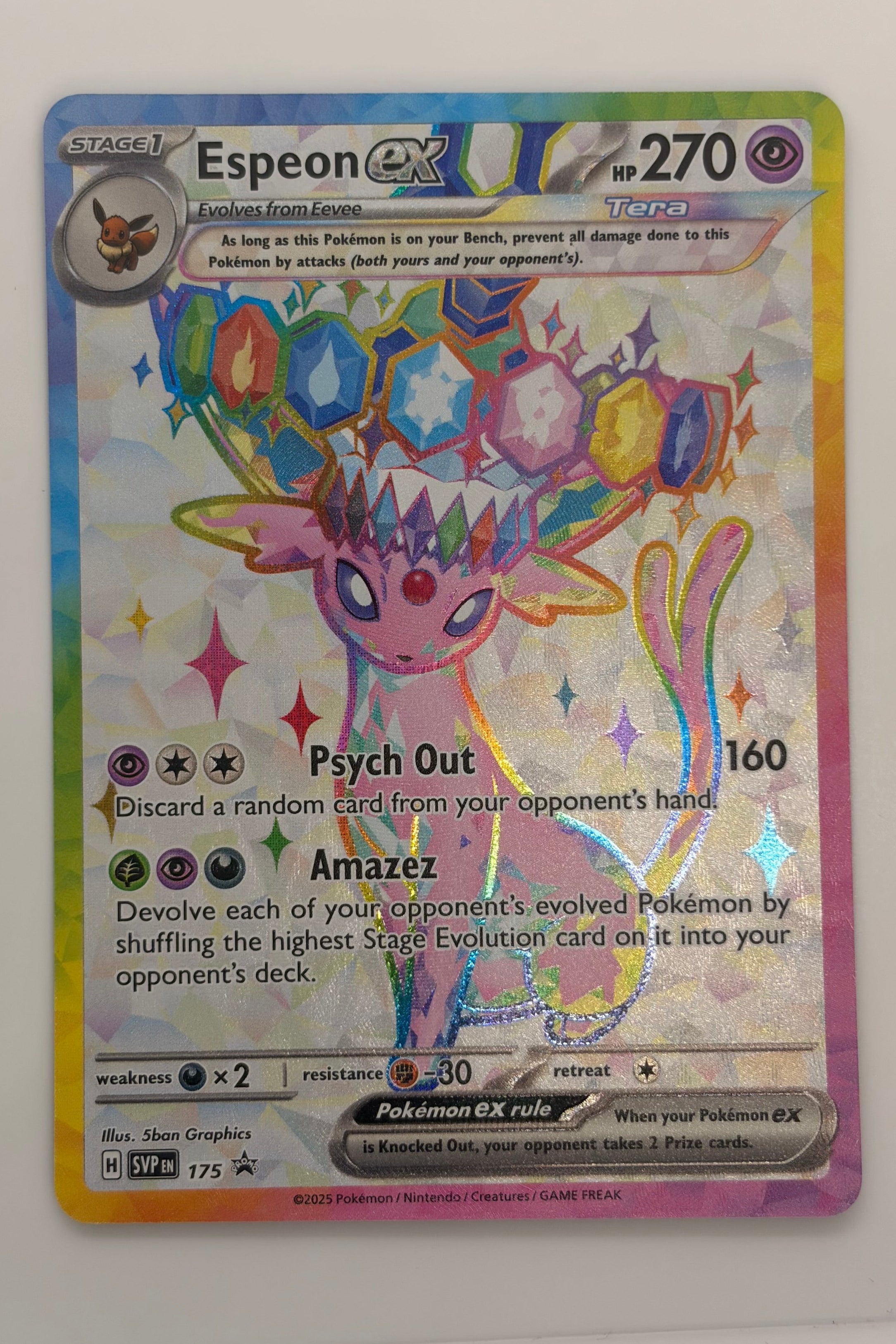 Espeon & Umbreon EX SVP 175 & 176 -  Black Star Promo NM