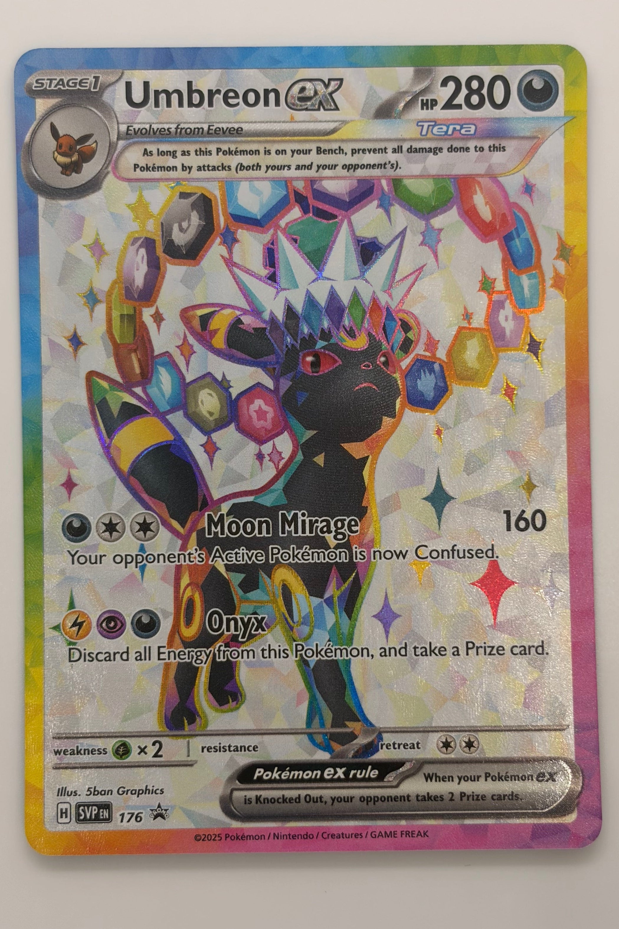 Espeon & Umbreon EX SVP 175 & 176 -  Black Star Promo NM