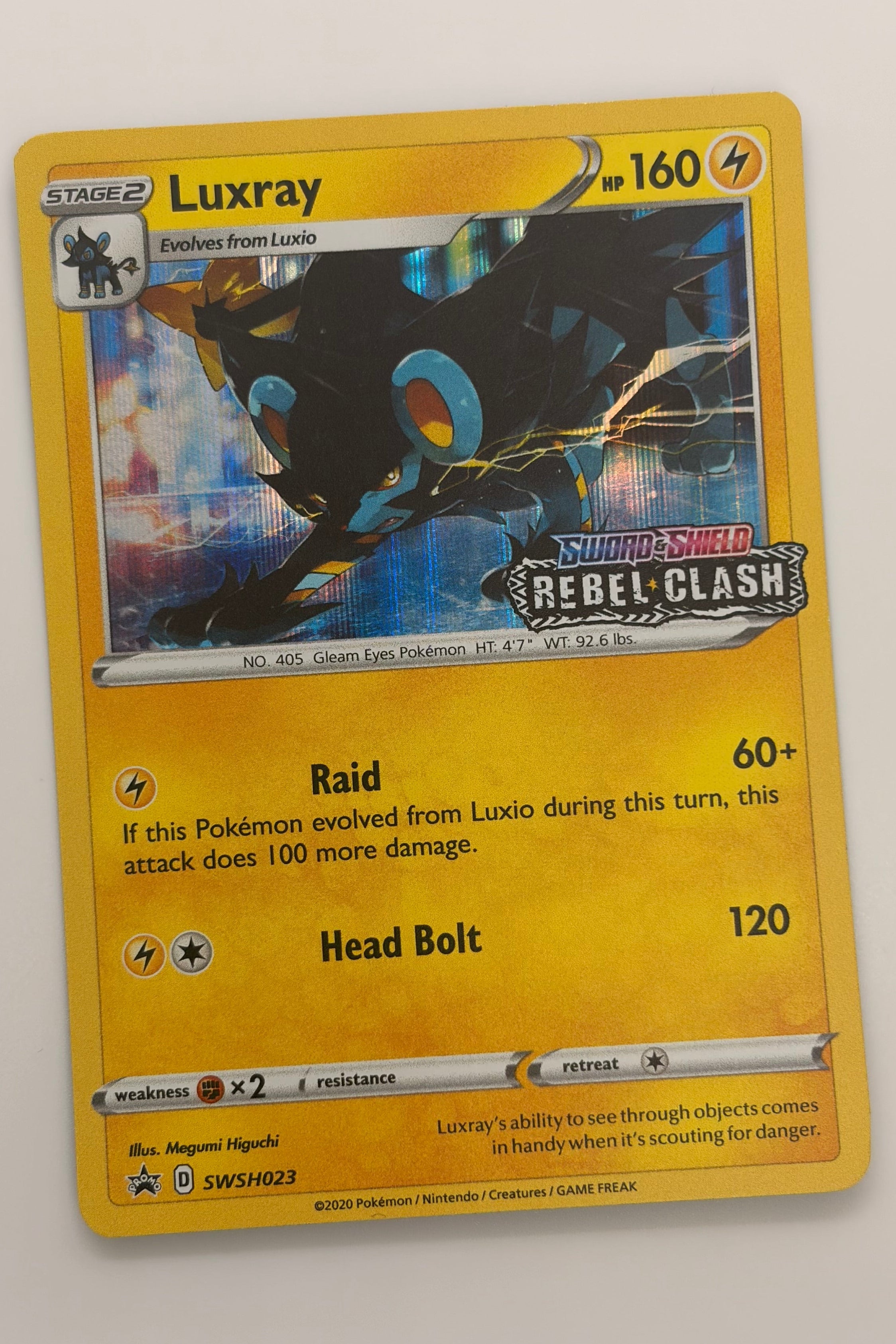 Luxray (Prerelease) SWSH023 - Promo Sword & Shield NM