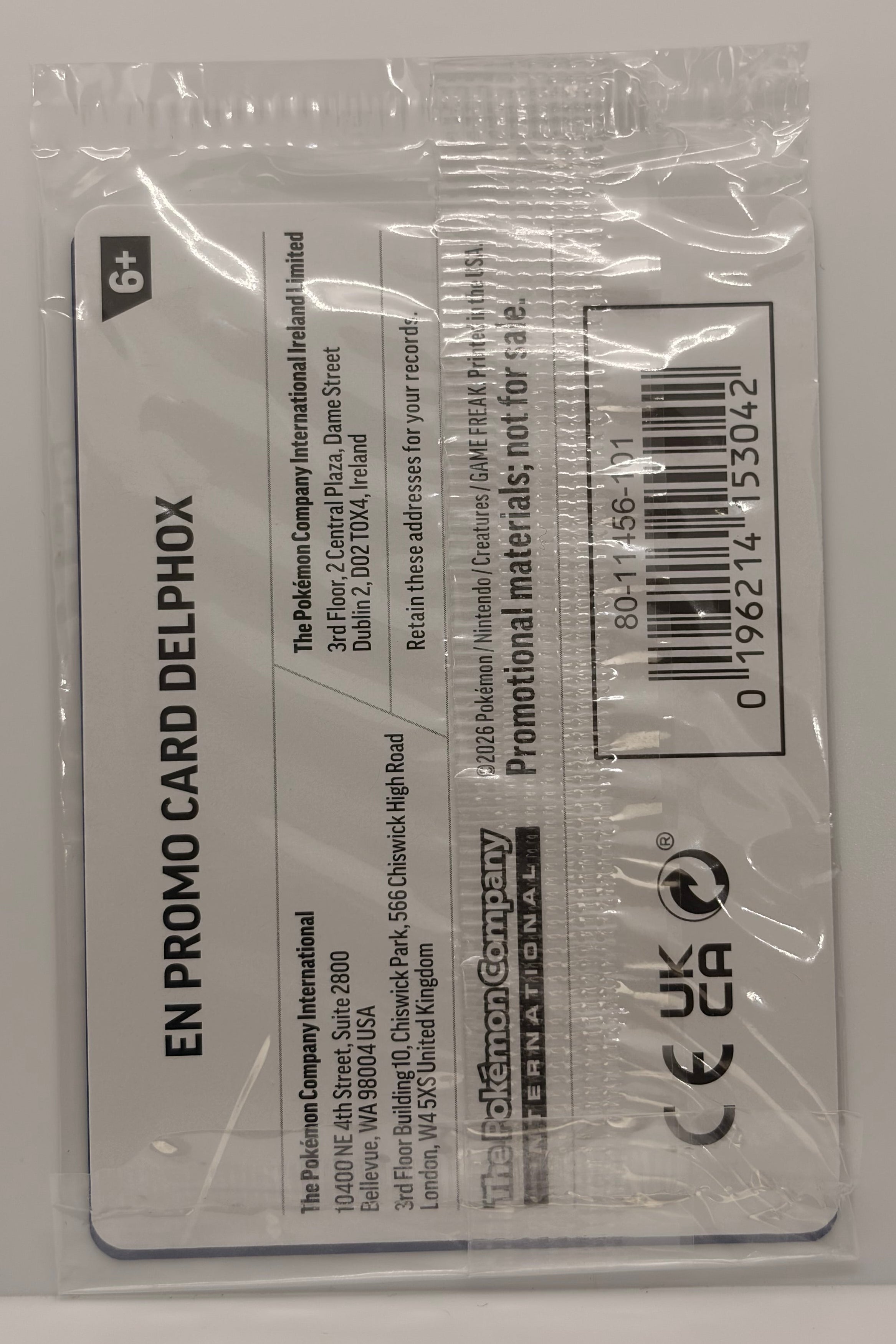 Delophox 013/086 - Chaos Rising Stamped Sealed PROMO