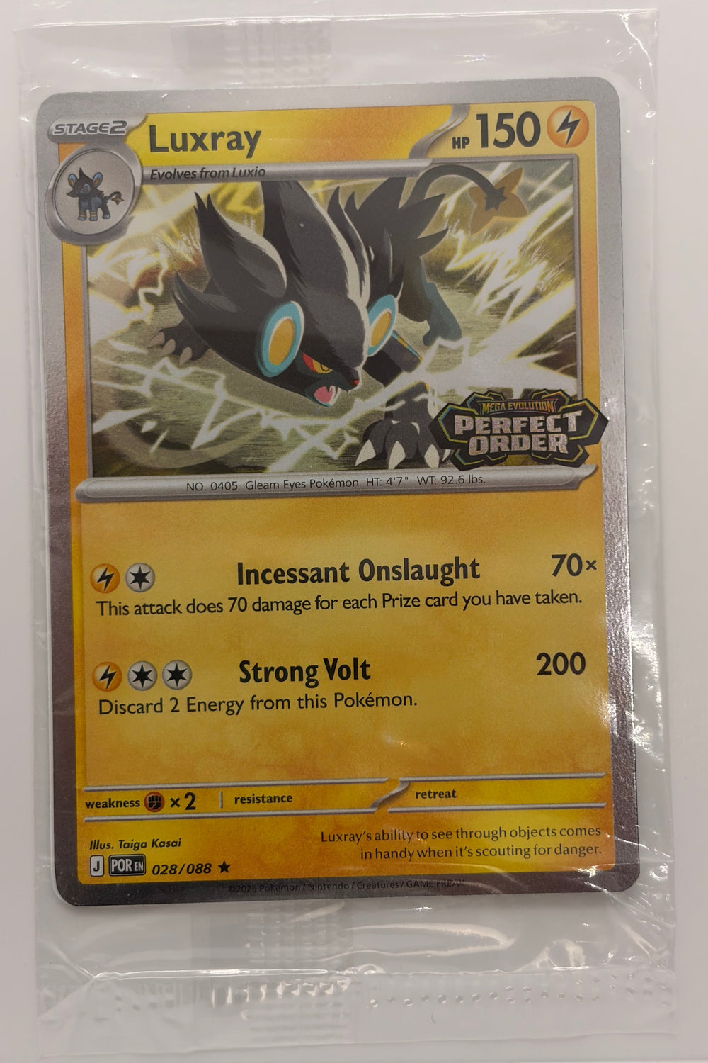 Luxray 028/088 - Stamped Sealed Rare Holo