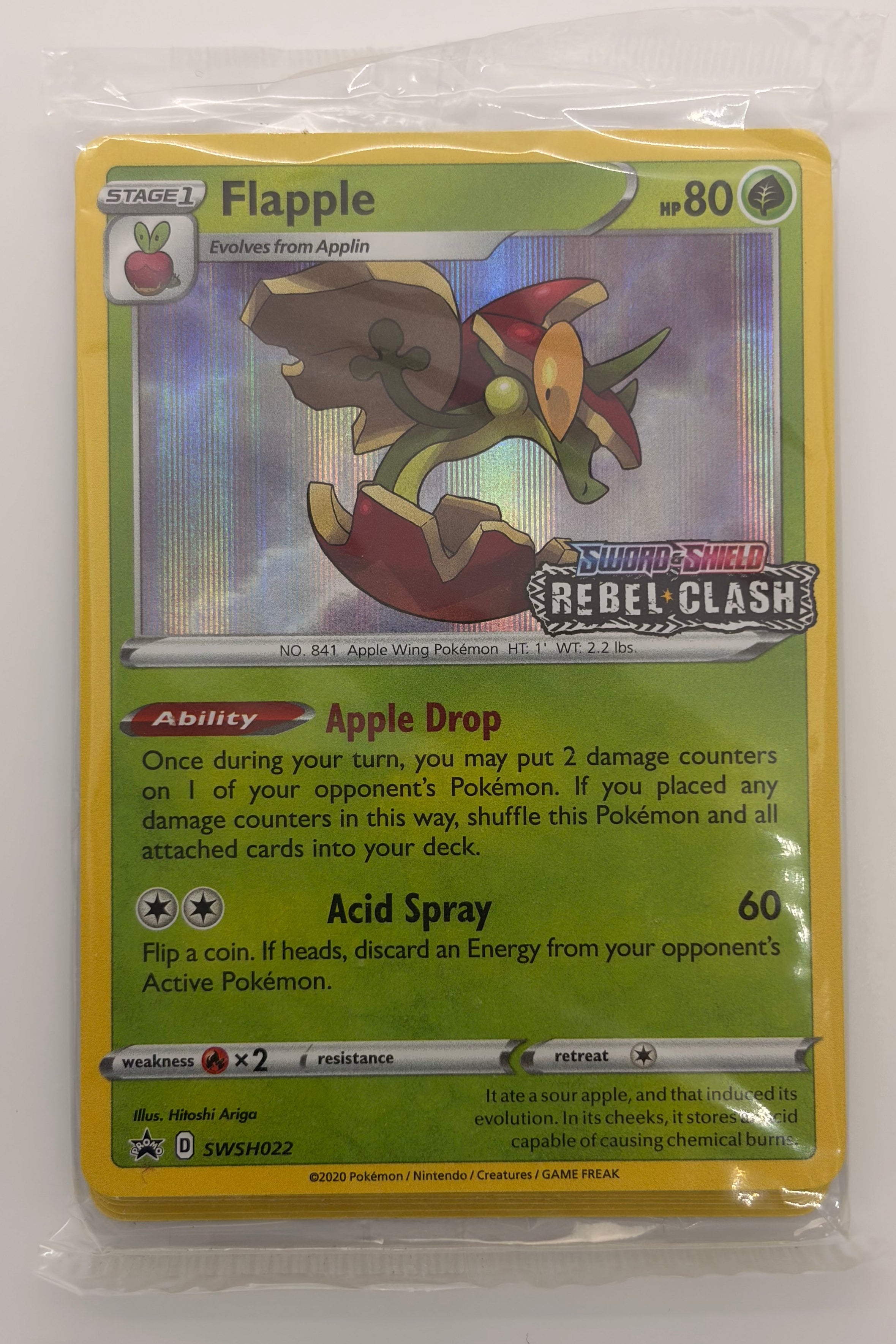 Flapple (Prerelease) SWSH022 - Black Star Promo Sealed NM