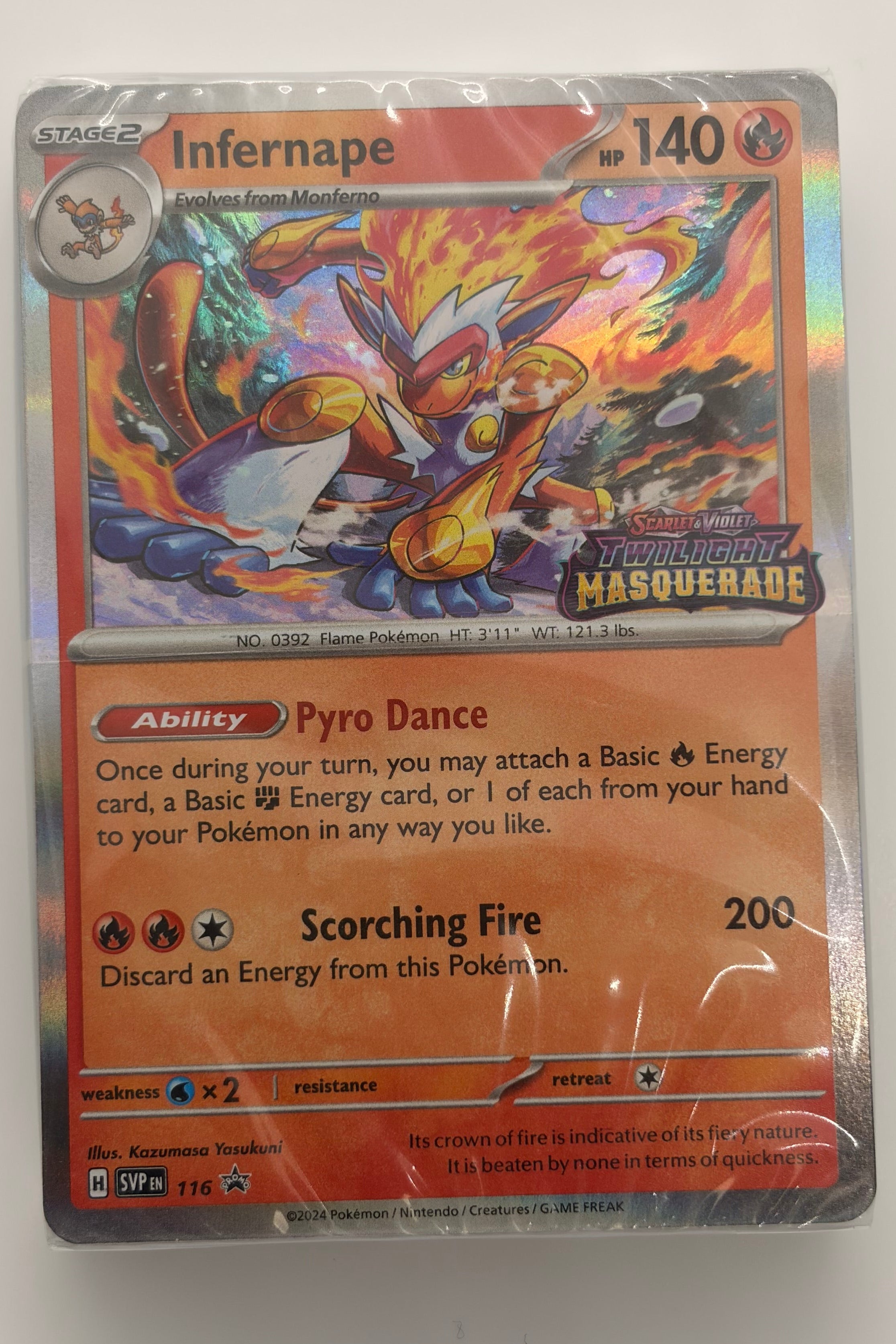 Infernape SVP 116 -  Black Star Sealed Promo NM