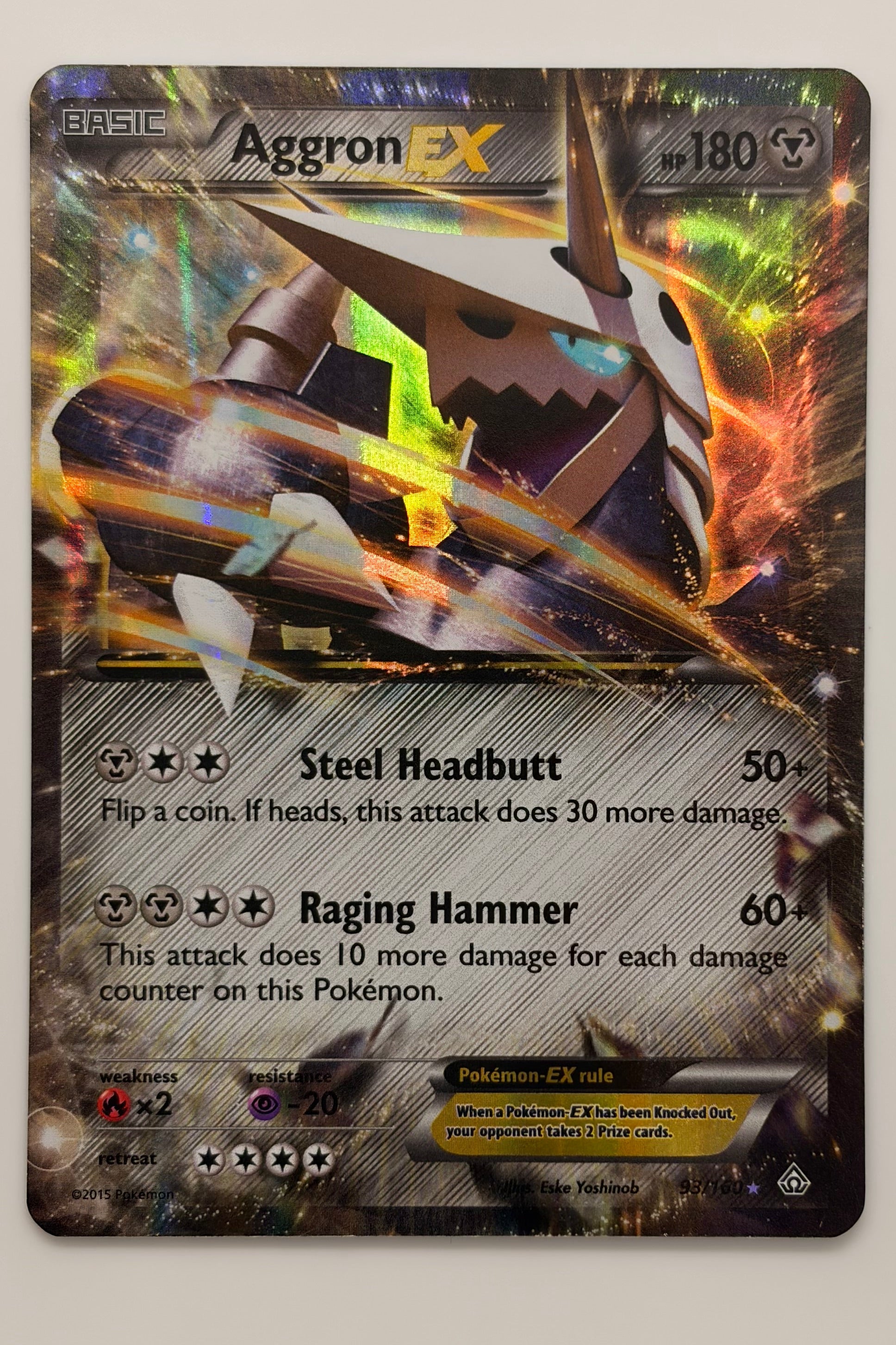 093/160 Aggron EX - Ultra Rare LP