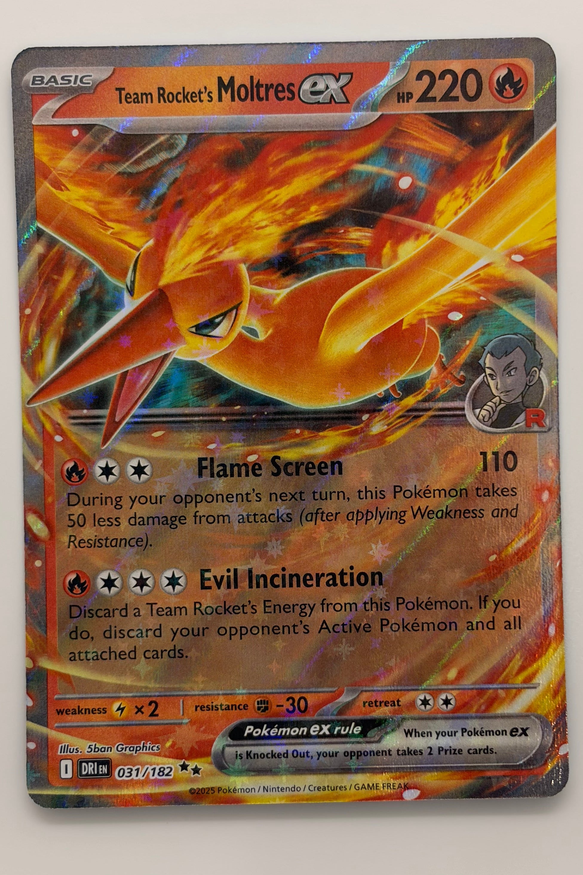 031/182 Moltres ex - Destined Rivals Ultra Rare NM