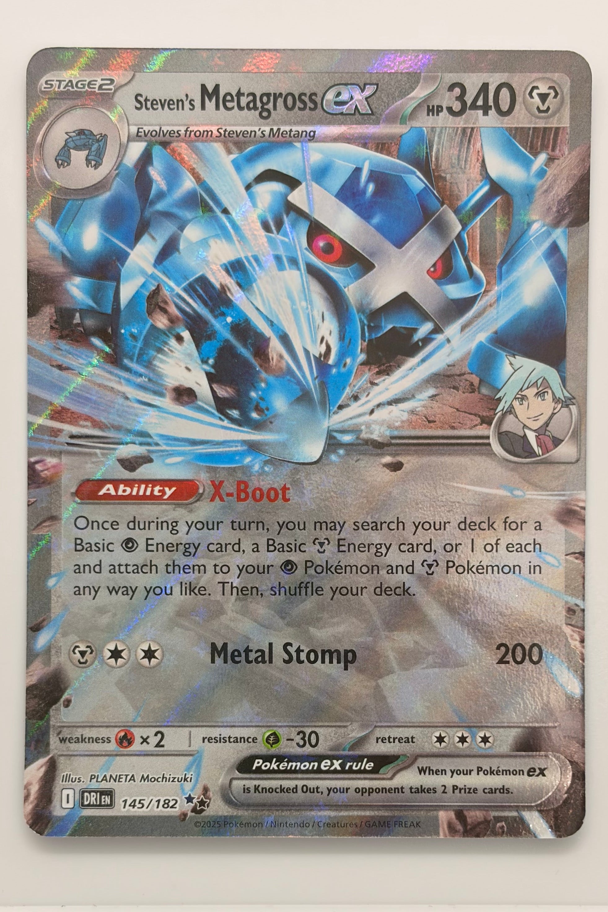 145/182 Metagross ex - Destined Rivals Ultra Rare NM