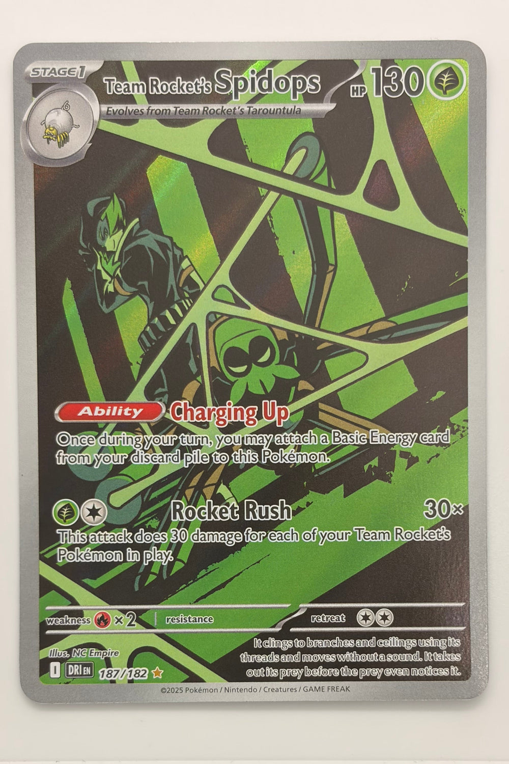 187/182 Spidops - Destined Rivals Illustration Rare NM