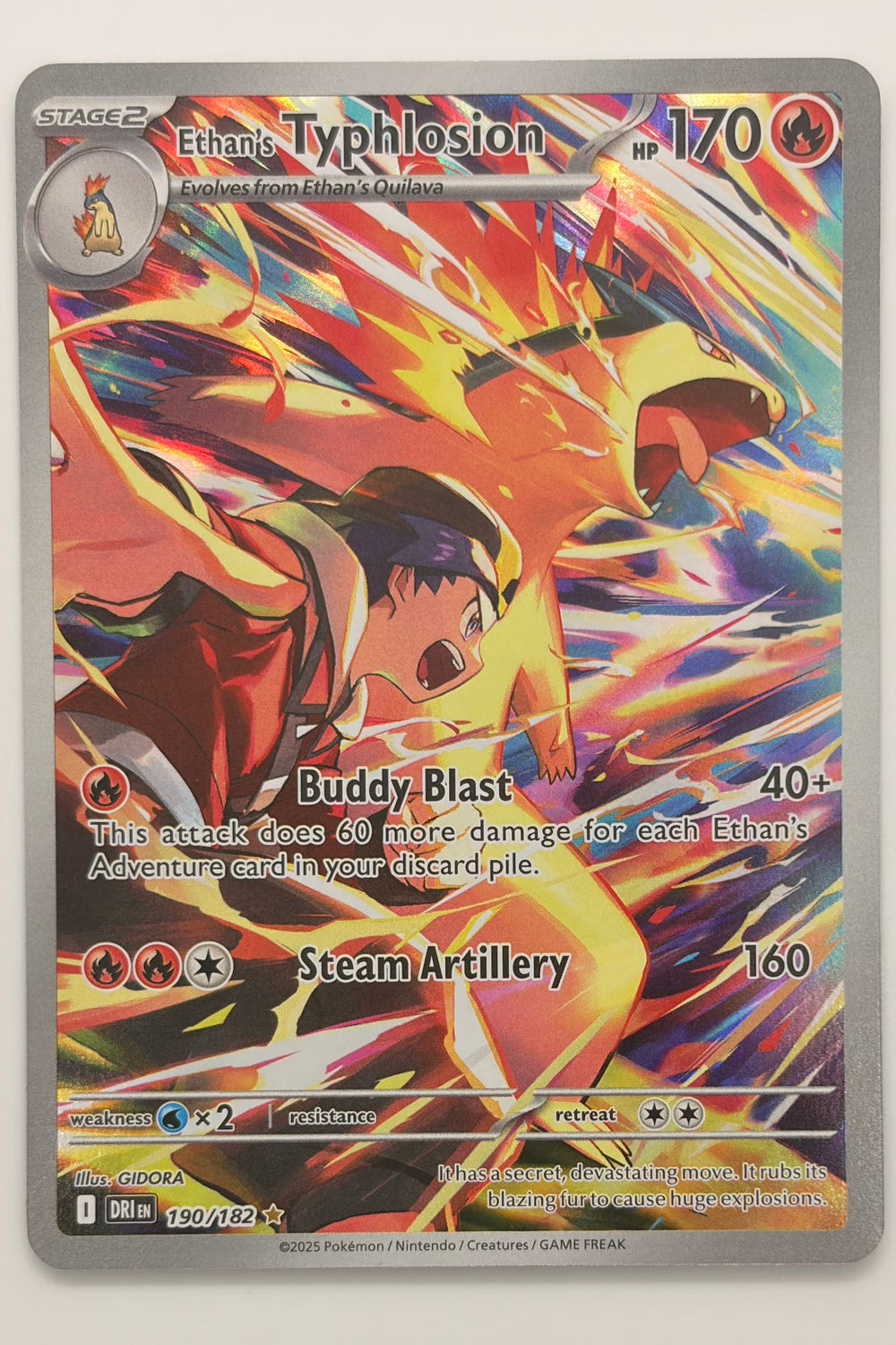 190/182 Typhlosion - Destined Rivals Illustration Rare NM