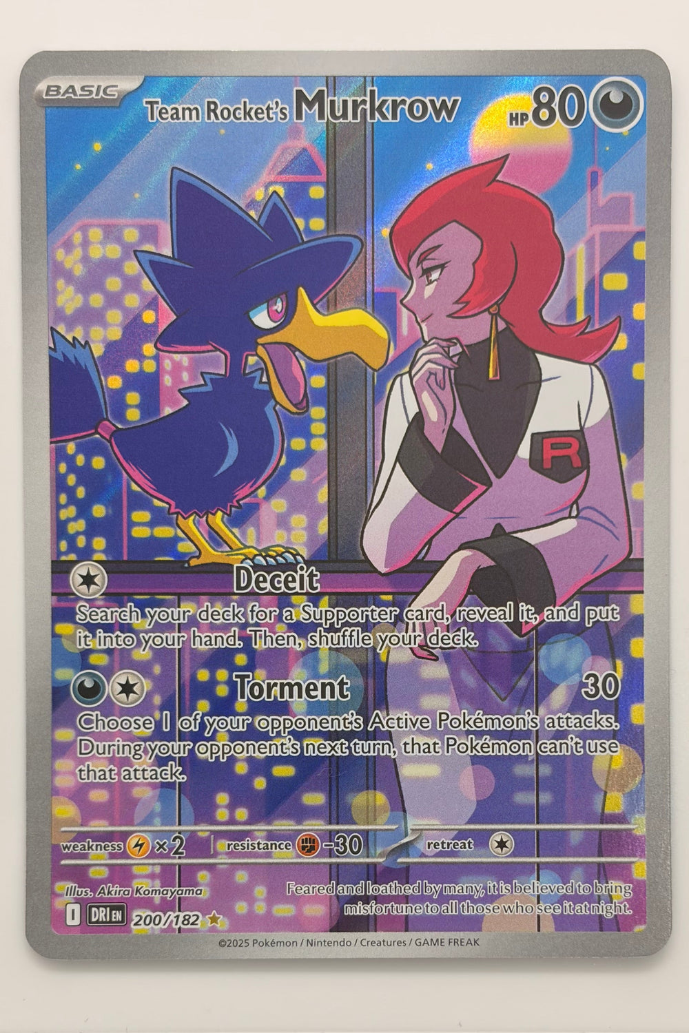 200/182 Team Rocket's Murkrow - Illustration Rare