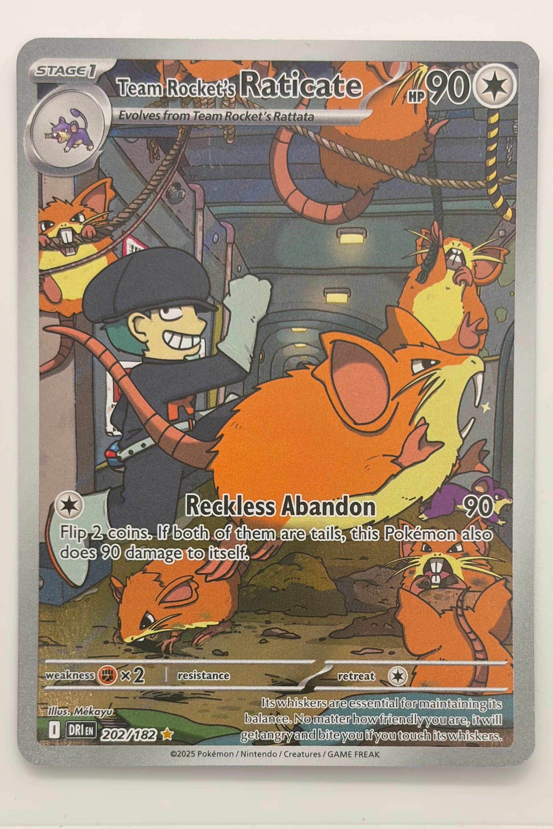 202/182 Team Rocket's Raticate - Illustration Rare
