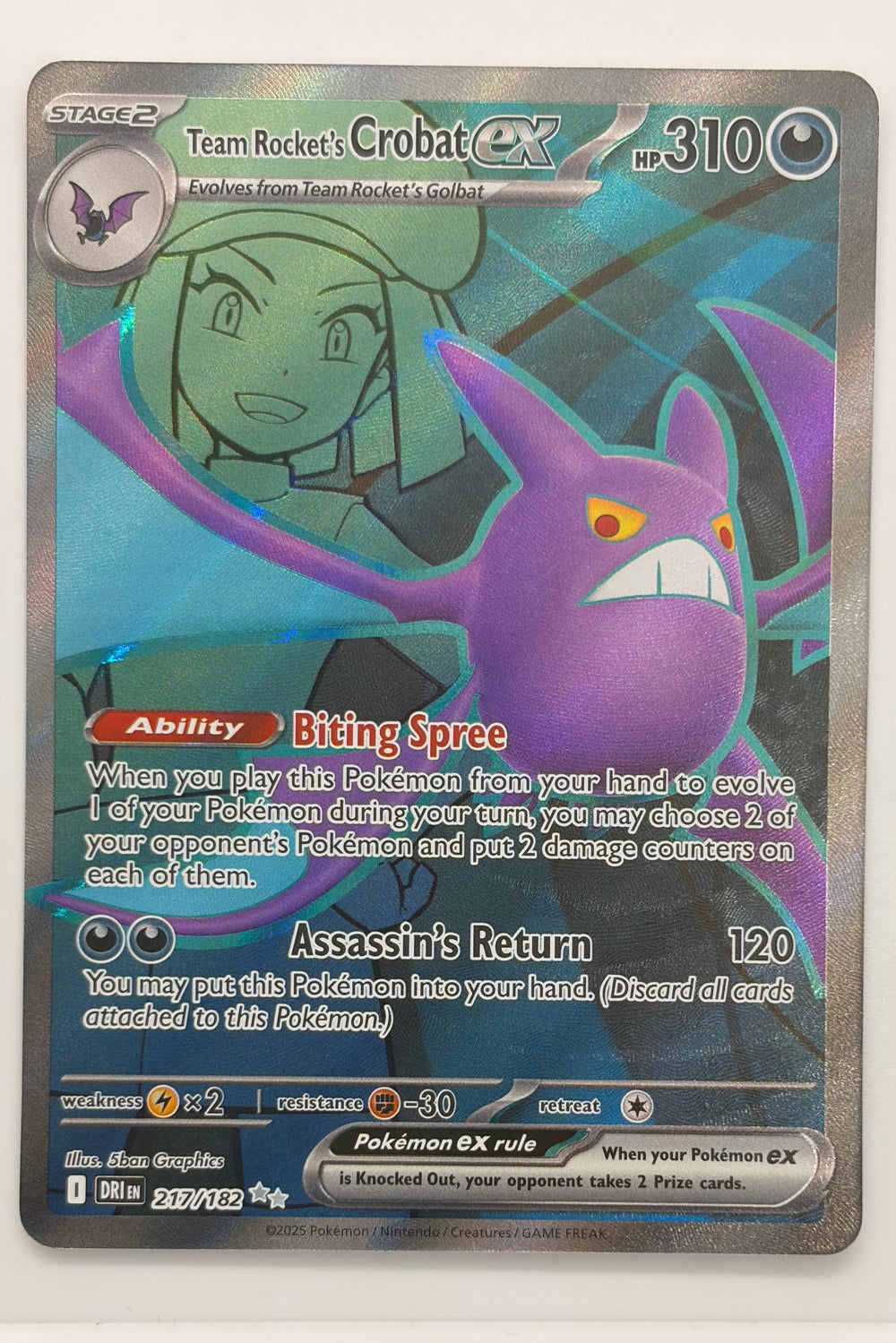 217/182 Team Rocket's Crobat ex - Ultra Rare