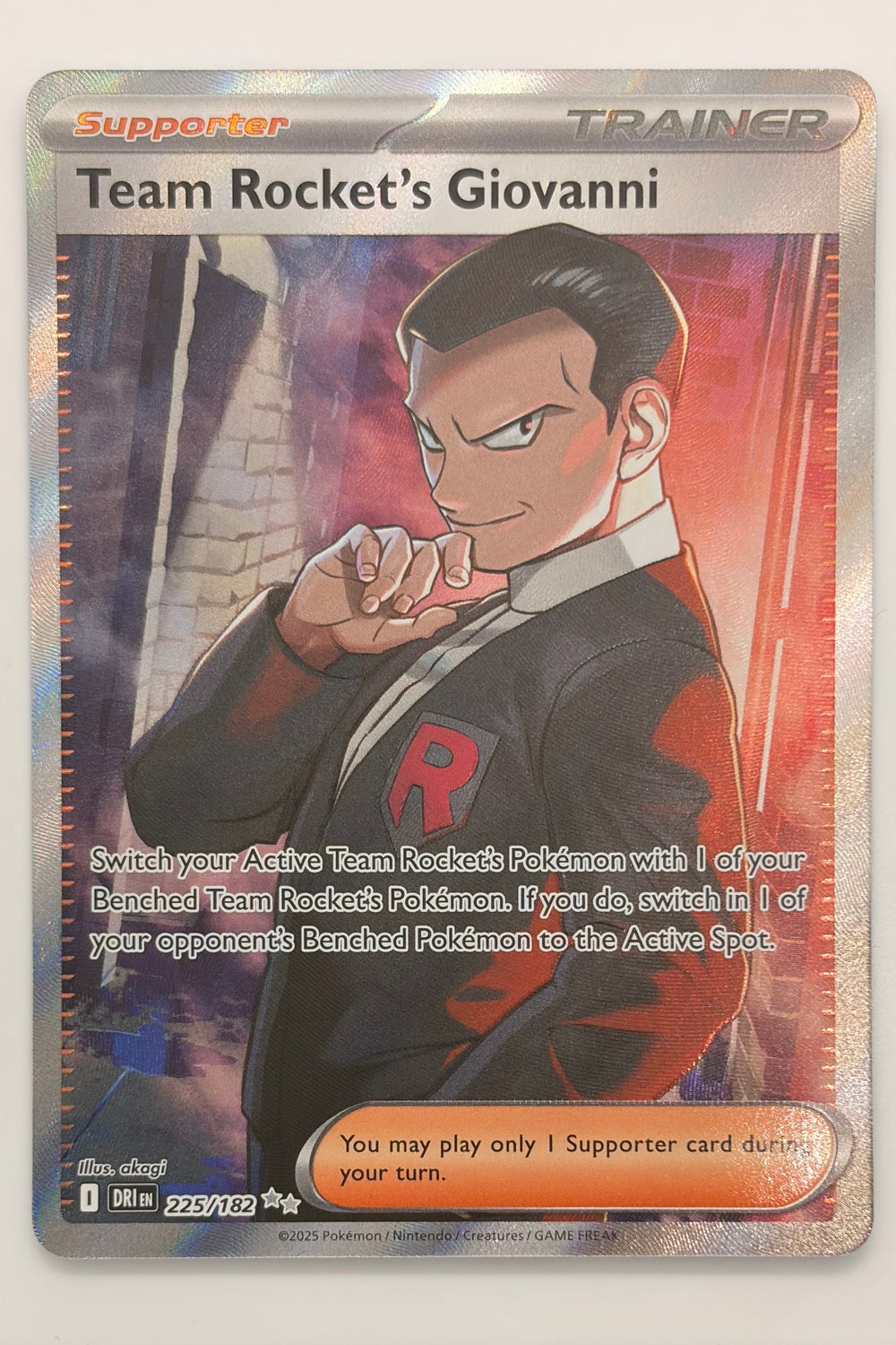 225/182 Team Rocket's Giovanni - Ultra Rare
