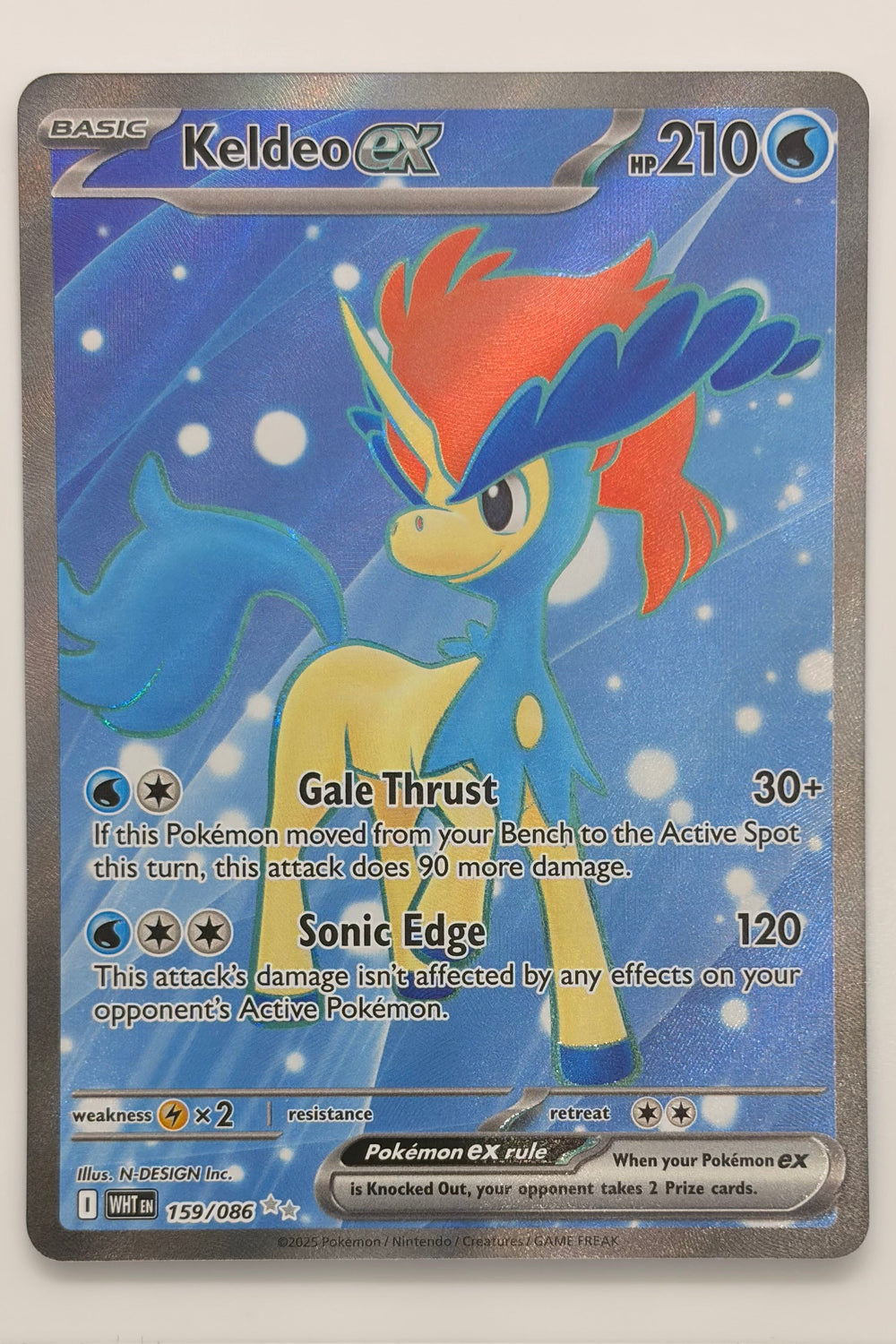 159/086 Keldeo ex - Ultra Rare