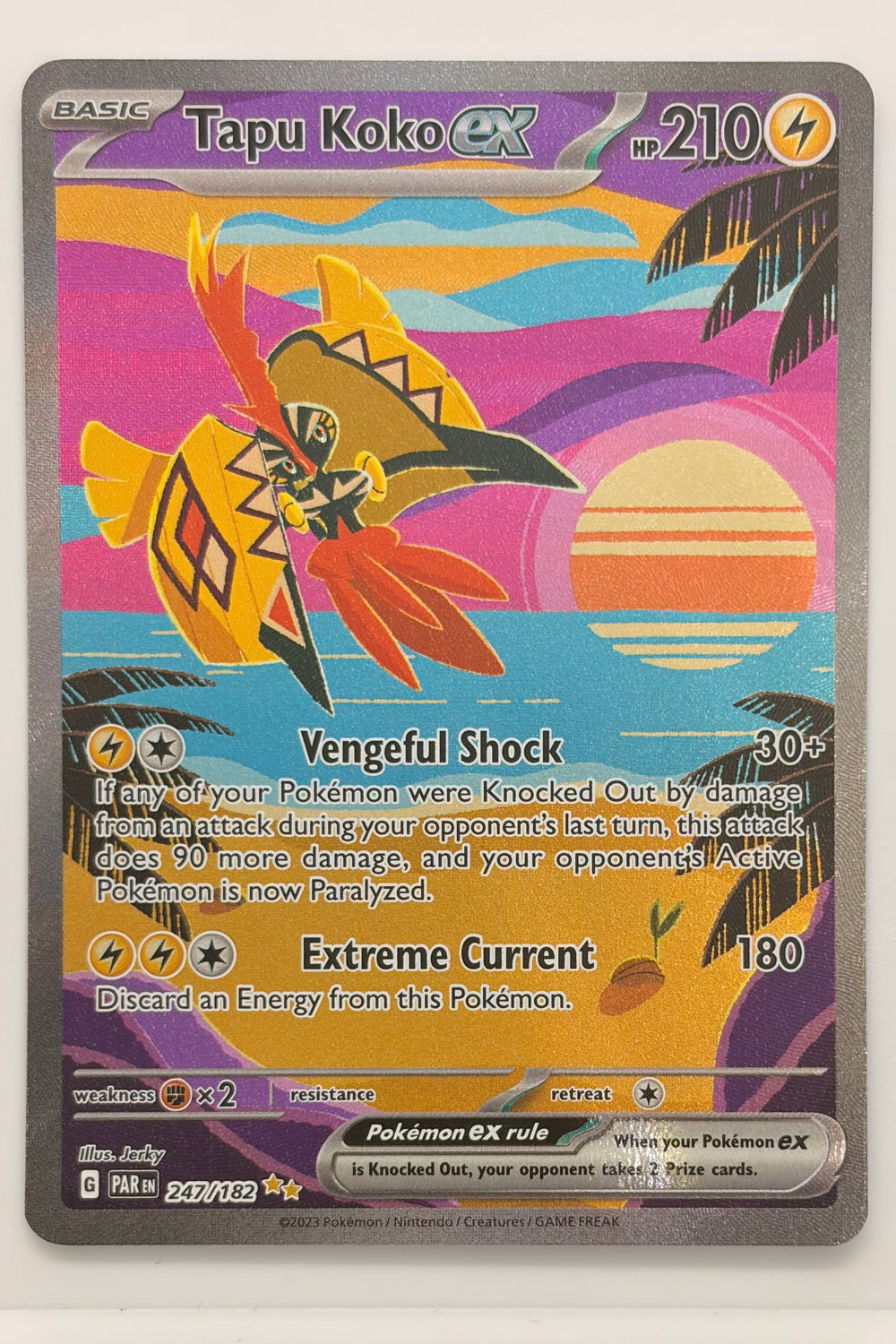 247/182 Tapu Koko ex - Special Illustration Rare