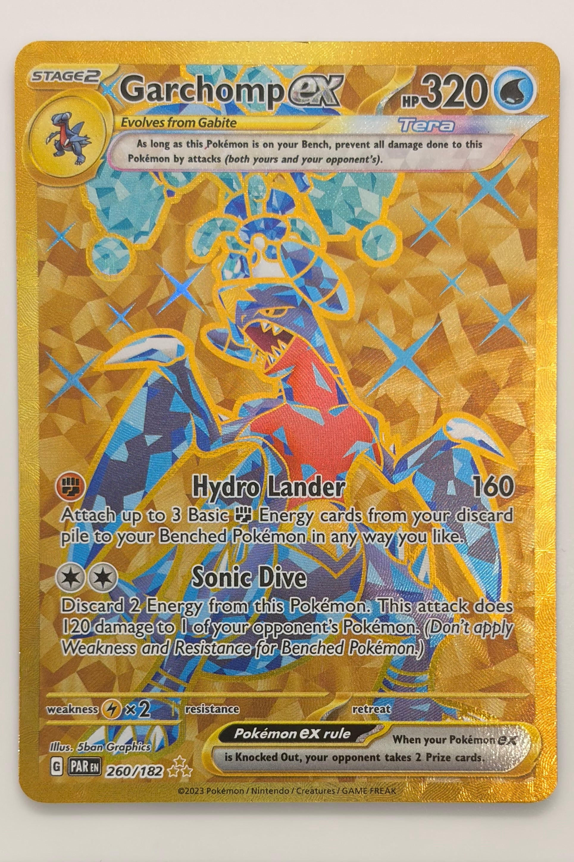 260/182 Garchomp ex - Hyper Rare LP