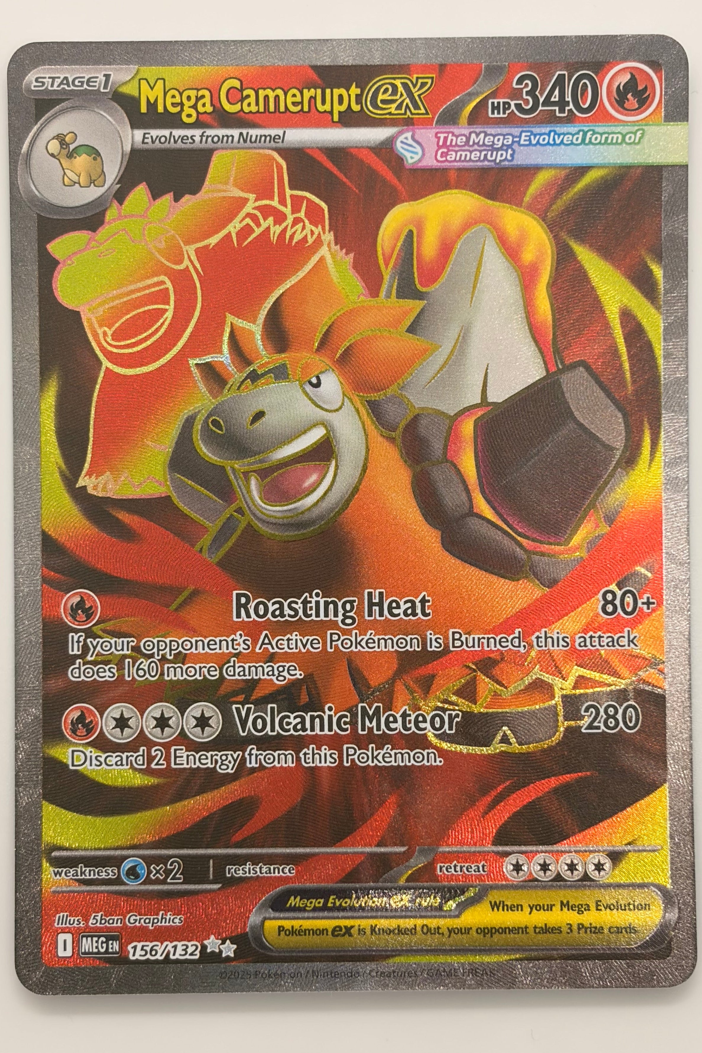 156/132 Mega Camerupt ex - Ultra Rare