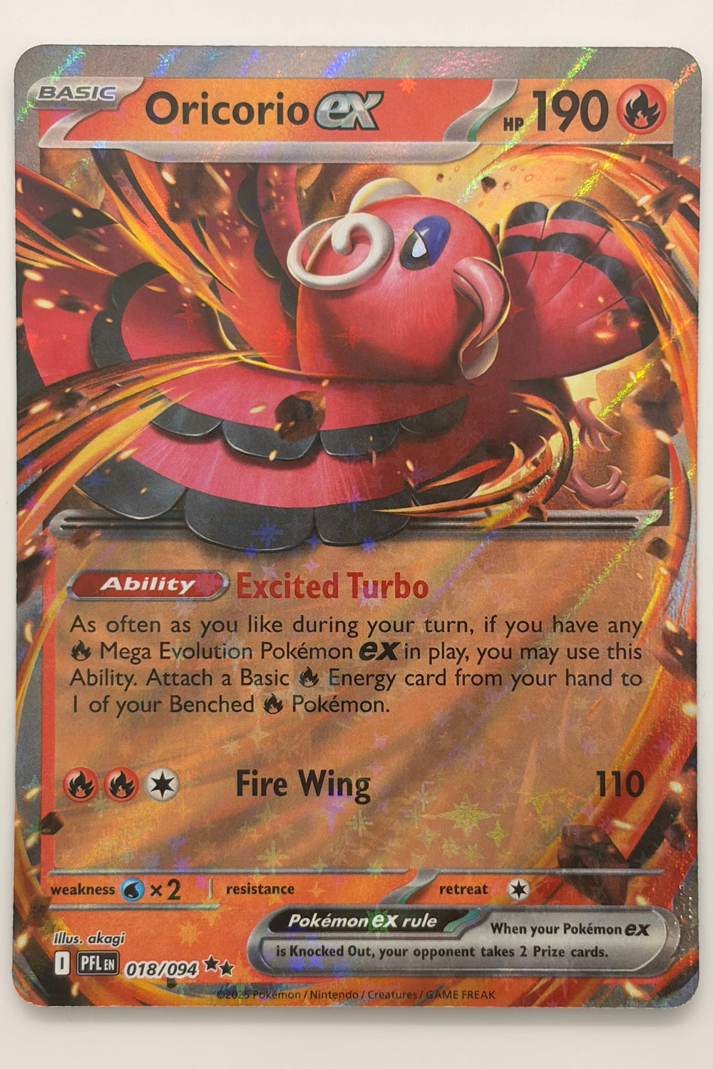 018/094 Oricorio ex - Double Rare