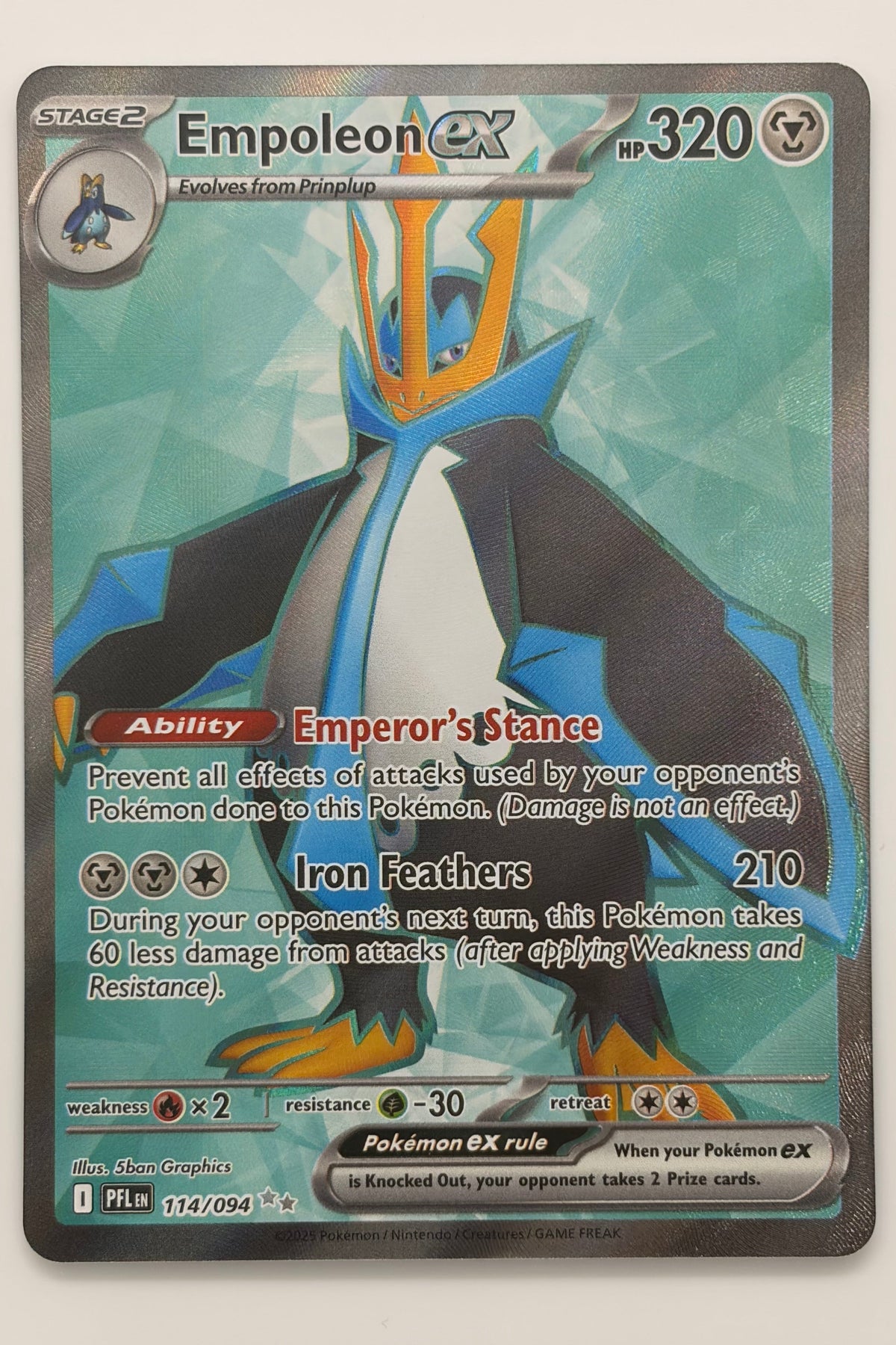114/094 Empoleon ex - Ultra Rare