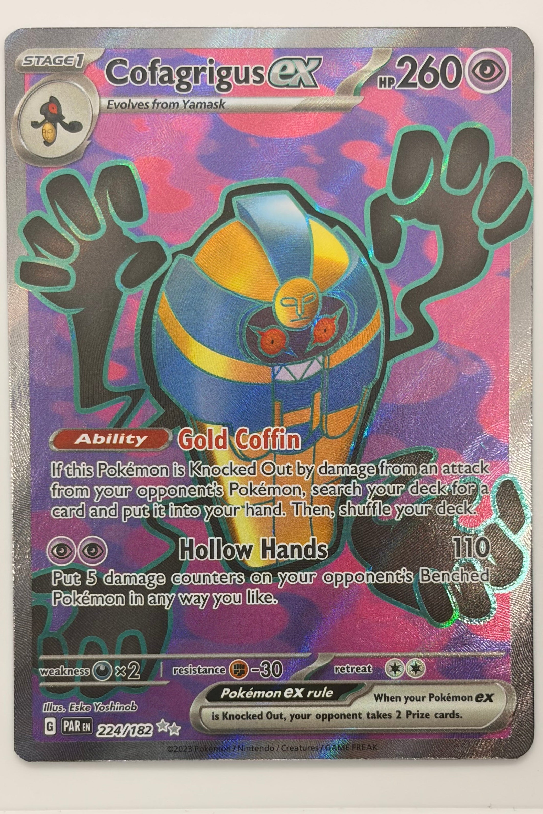 224/182 Cofagrigus ex - Ultra Rare