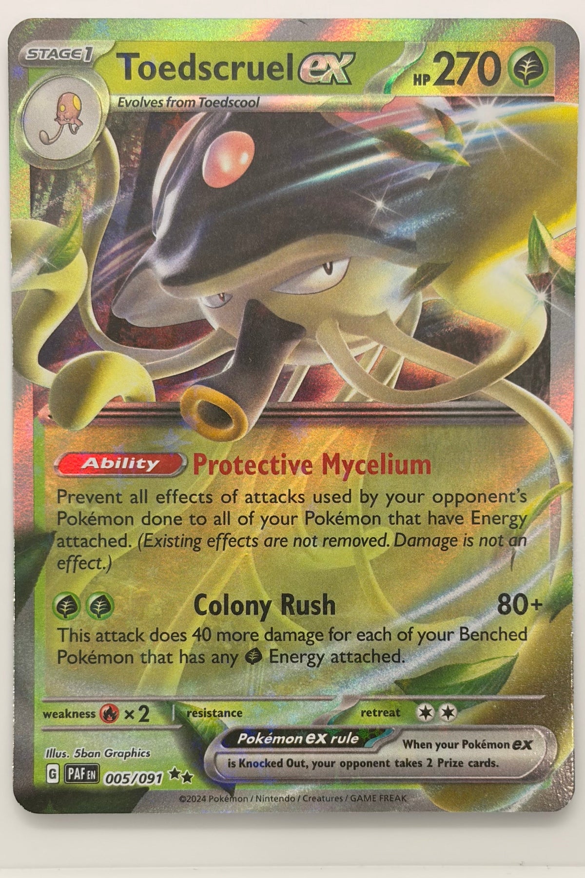 005/091 Toedscruel ex - Double Rare