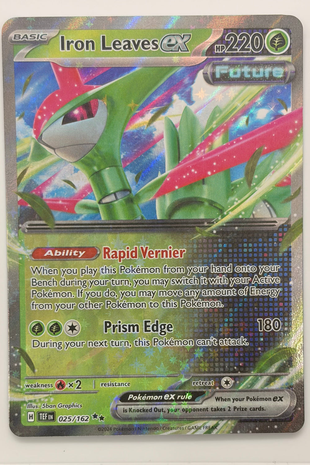 025/162 Iron Leaves ex - Double Rare