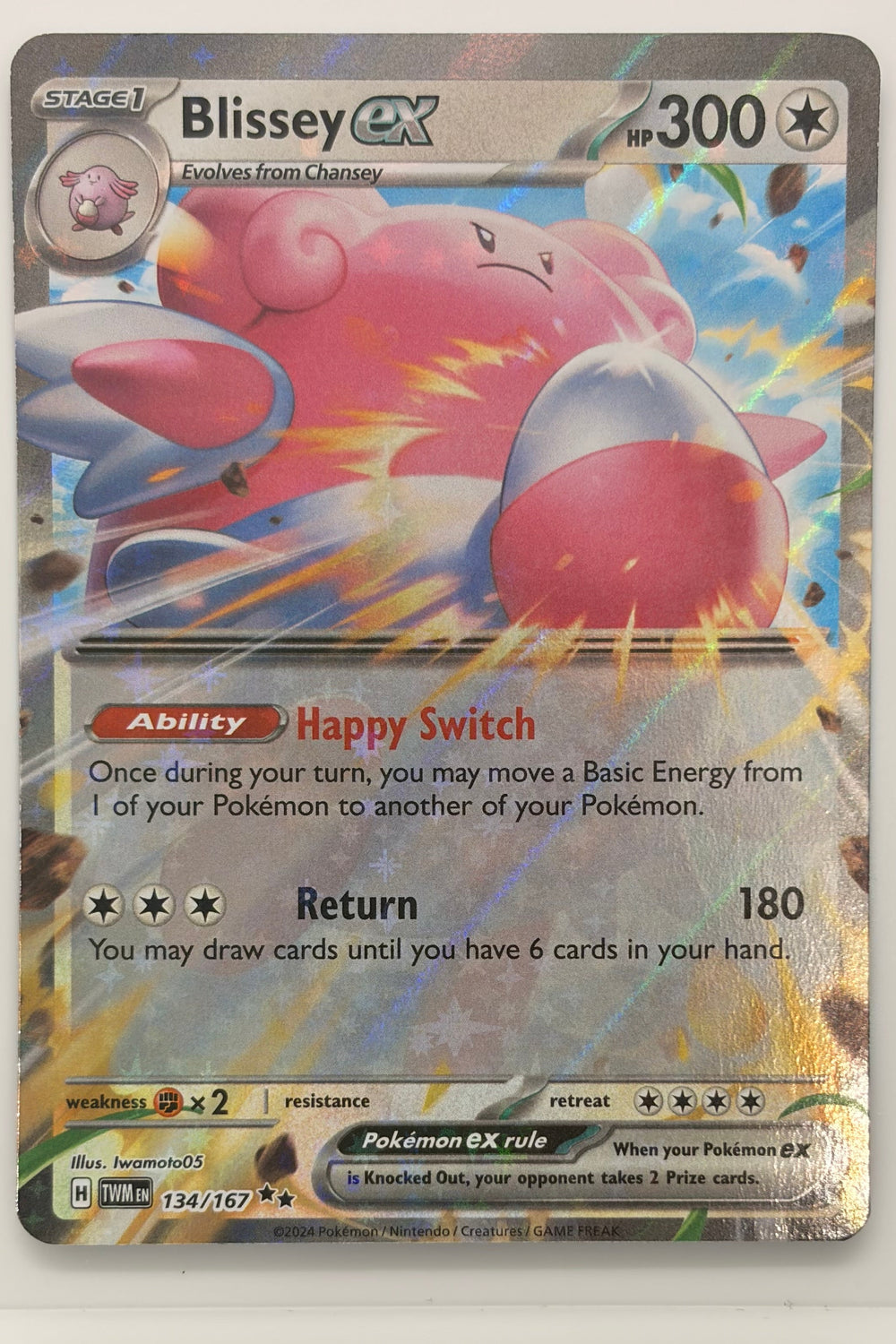 134/167 Blissey ex - Double Rare