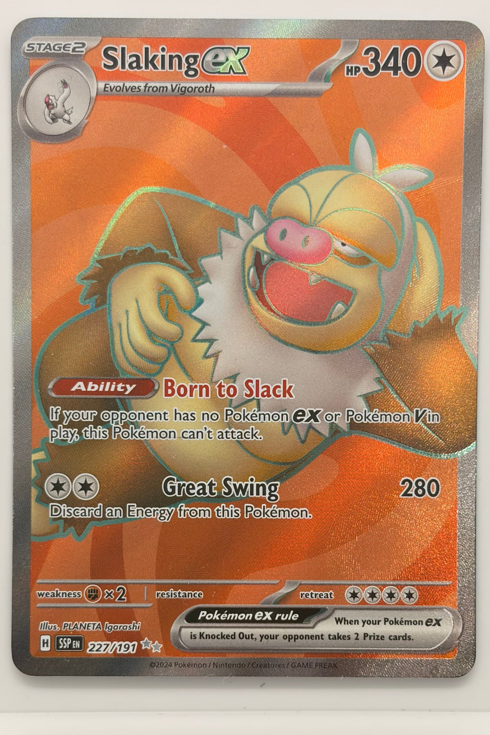 227/191 Slaking ex - Ultra Rare