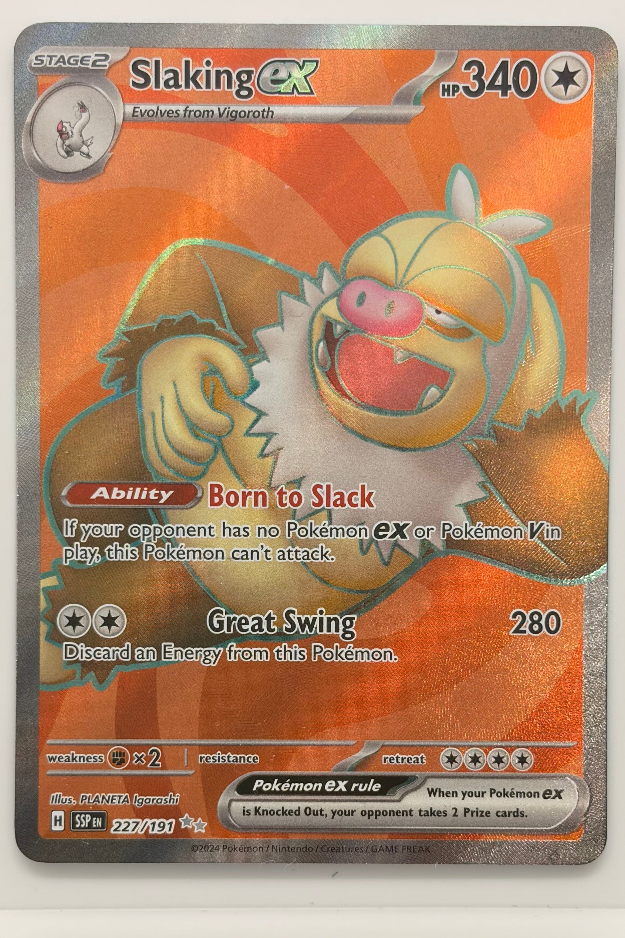 227/191 Slaking ex - Ultra Rare