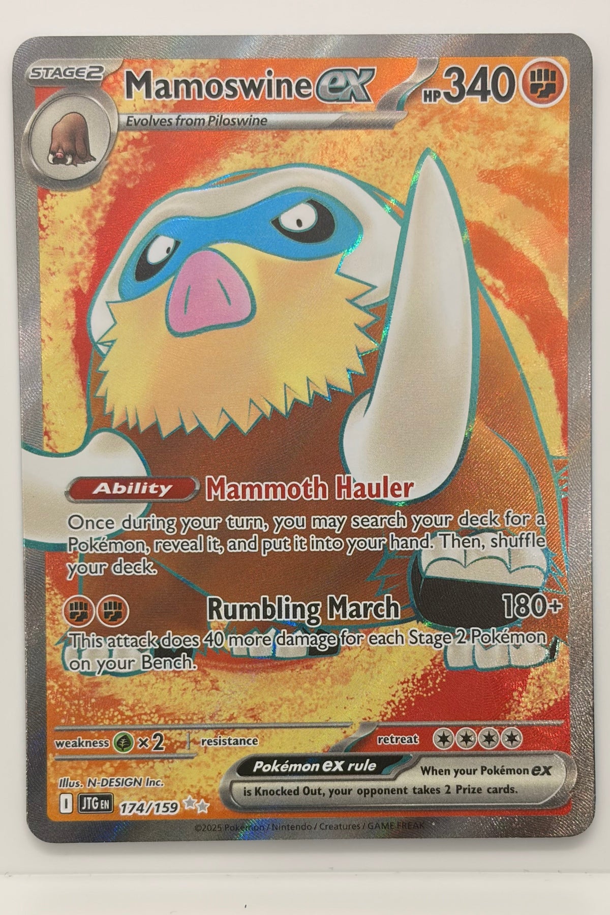 174/159 Mamoswine ex - Ultra Rare