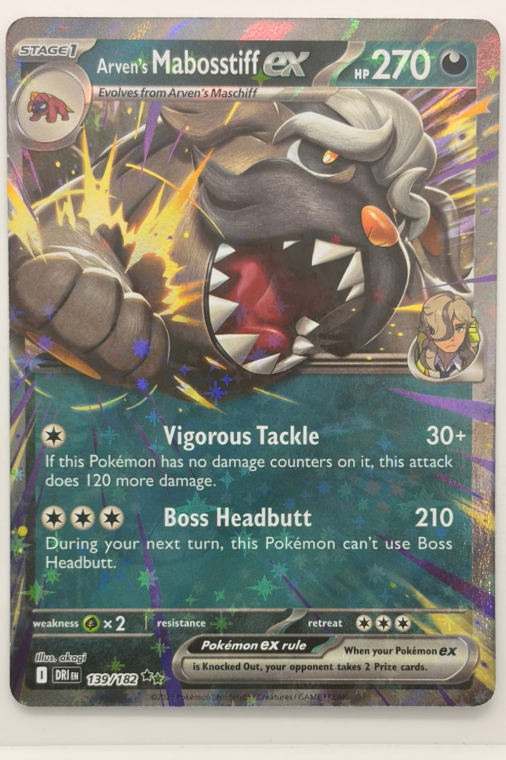 139/182 Arven's Mabosstiff ex - Double Rare