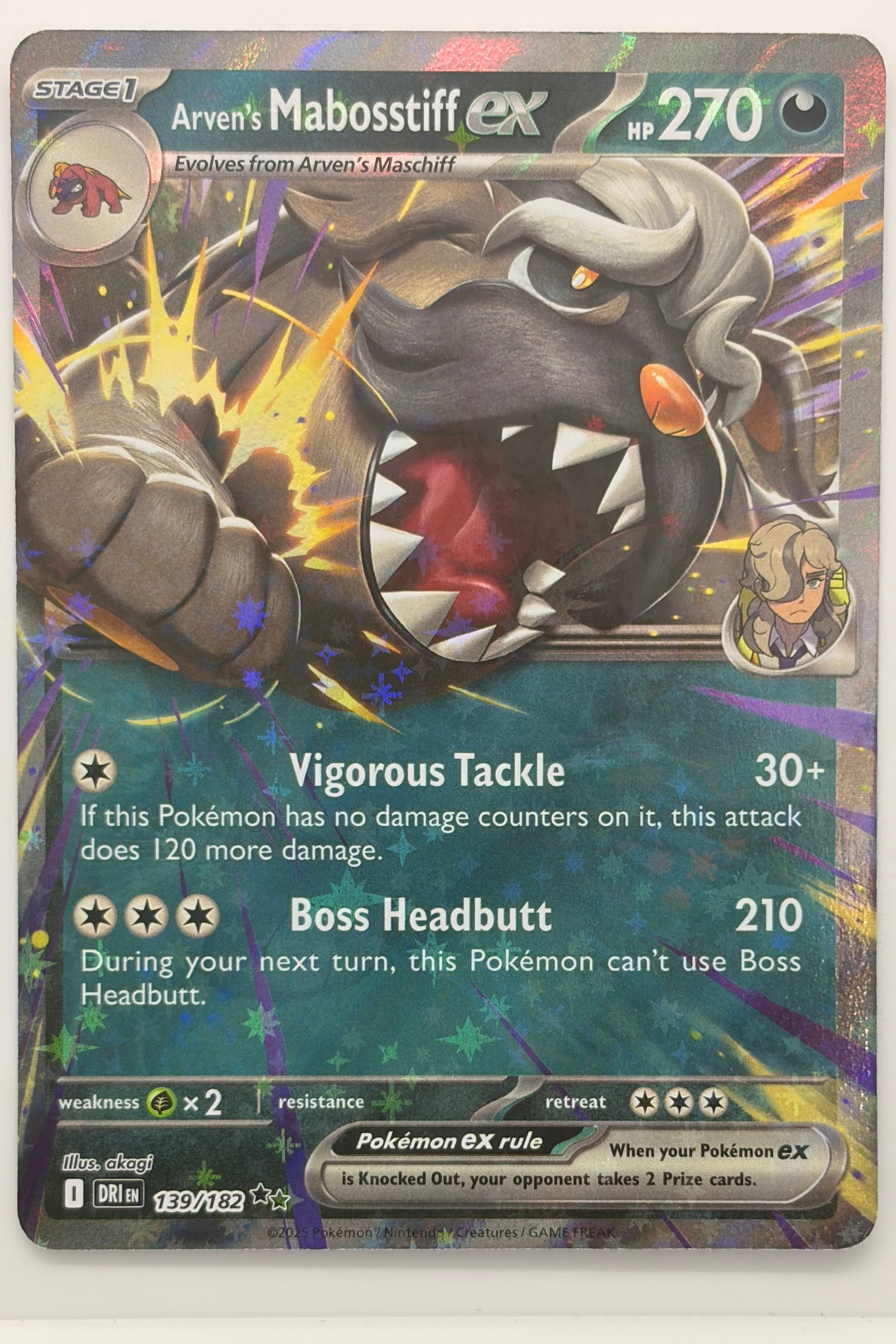 139/182 Arven's Mabosstiff ex - Double Rare