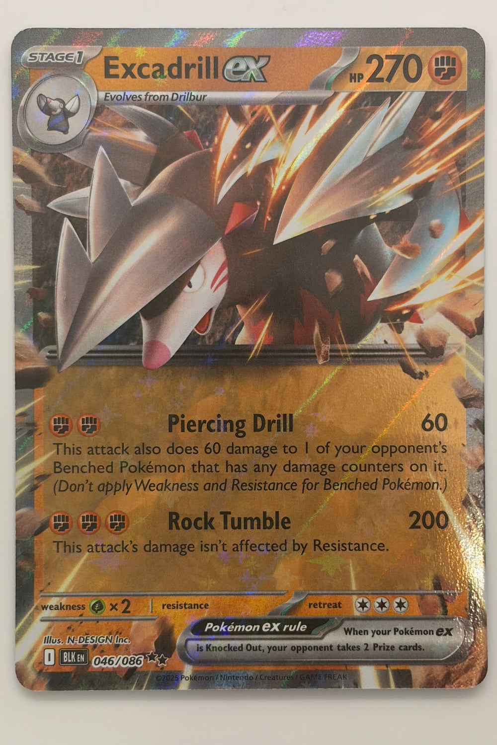 046/086 Excadrill ex - Double Rare